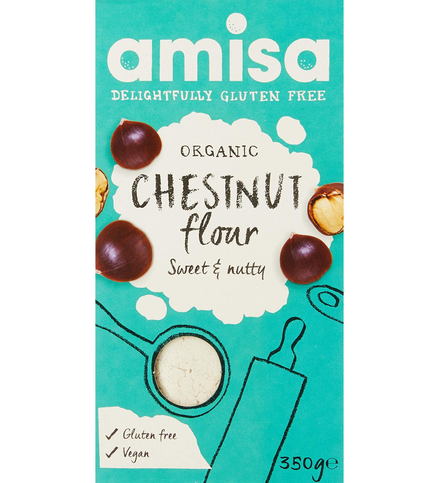 Amisa Organic Chestnut Flour 350g - Gluten Free, 1 Pack - Buy Online on SooperMarket.com