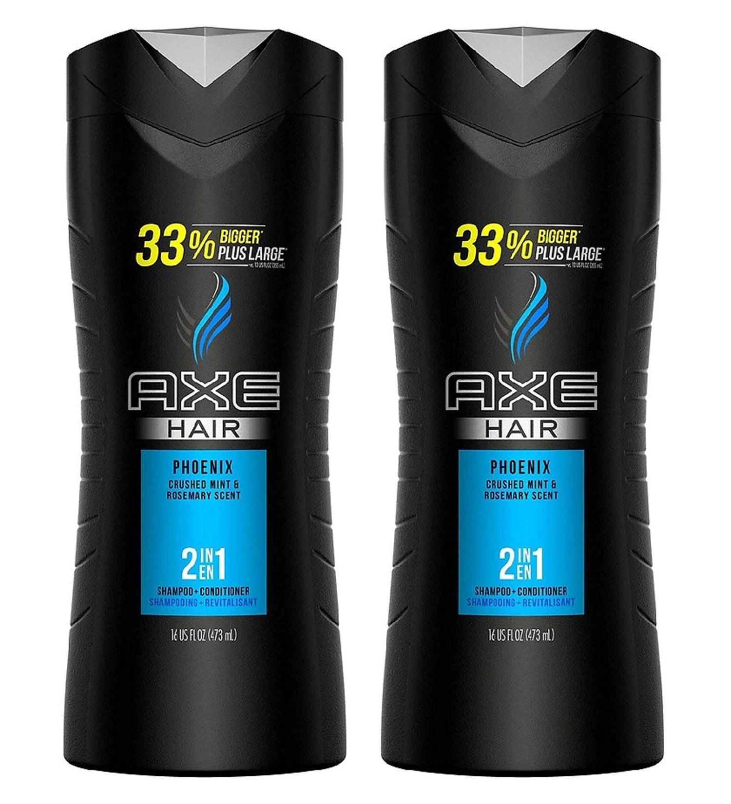 Axe Hair 2-in-1 Shampoo and Conditioner Phoenix 16 Fluid Ounce (Pack of 2)