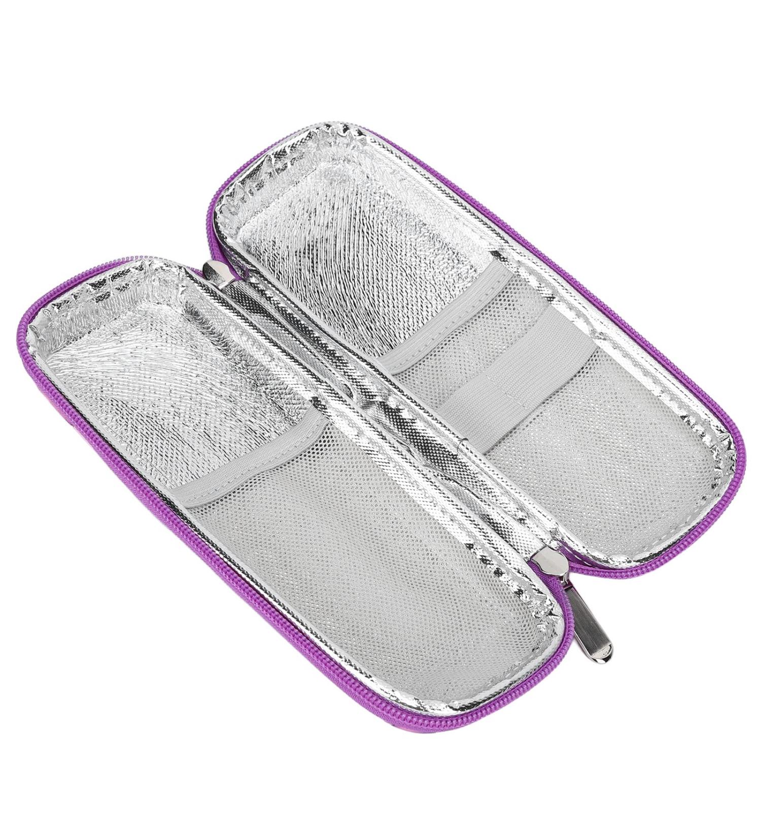 Insulin Cooling Carrying Case | Waterproof Insulin Cooler Travel Case for Diabetes Products (Purple) - Buy Online on SooperMarket.com