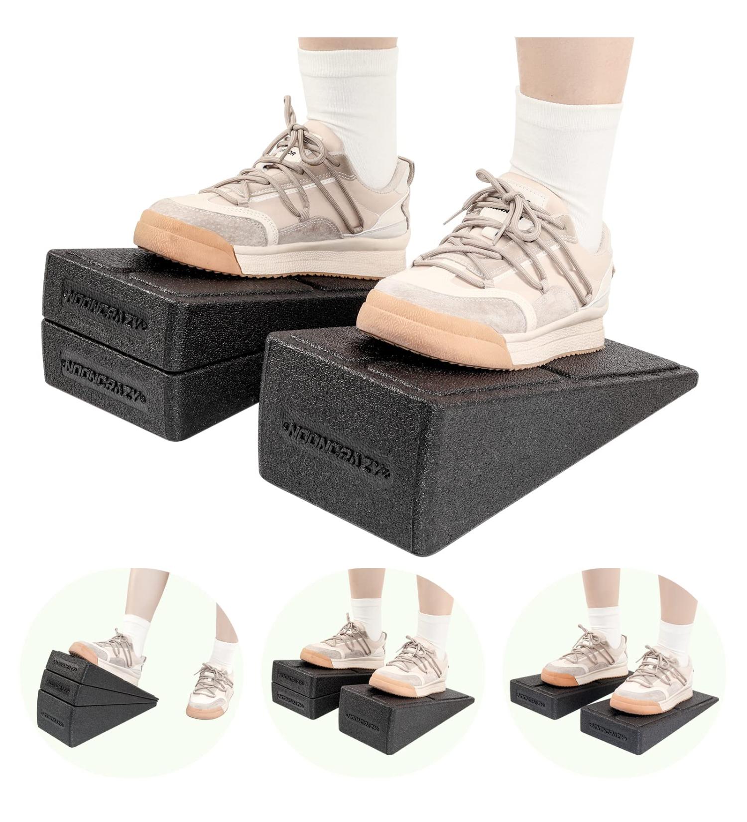 Adjustable Slant Board for Calf Stretching | 5 Angles Foot Stretcher for Physical Therapy | 480 lbs Capacity Foam Incline Board for Home Exercise - Buy Online on SooperMarket.com
