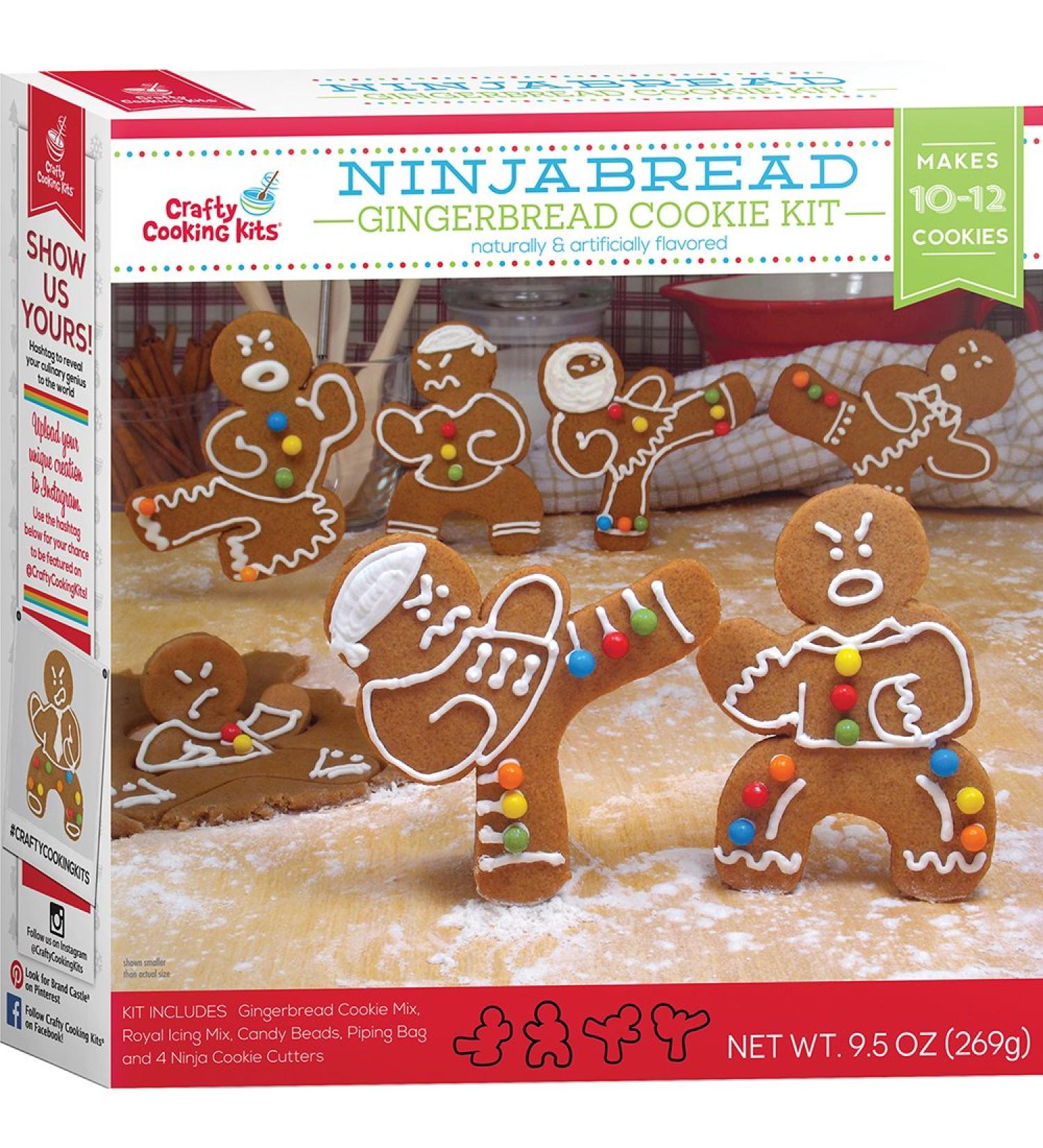 Gingerbread Ninja Cookie Kit - 9.5 oz: DIY Holiday Baking Fun - Buy Online on SooperMarket.com