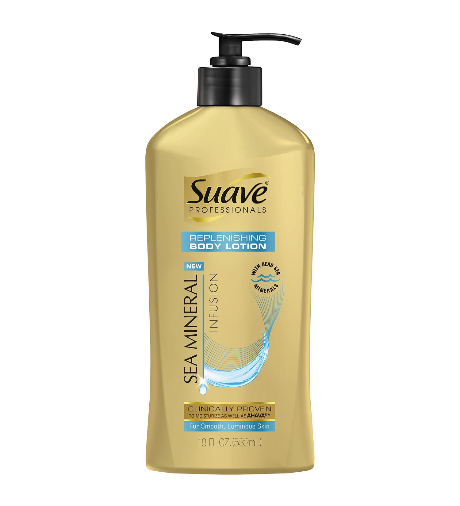 Suave Professionals Body Lotion - Sea Mineral Infusion 18 oz | Hydrating & Nourishing Skin Care - International Shipping Available - Buy Online on SooperMarket.com