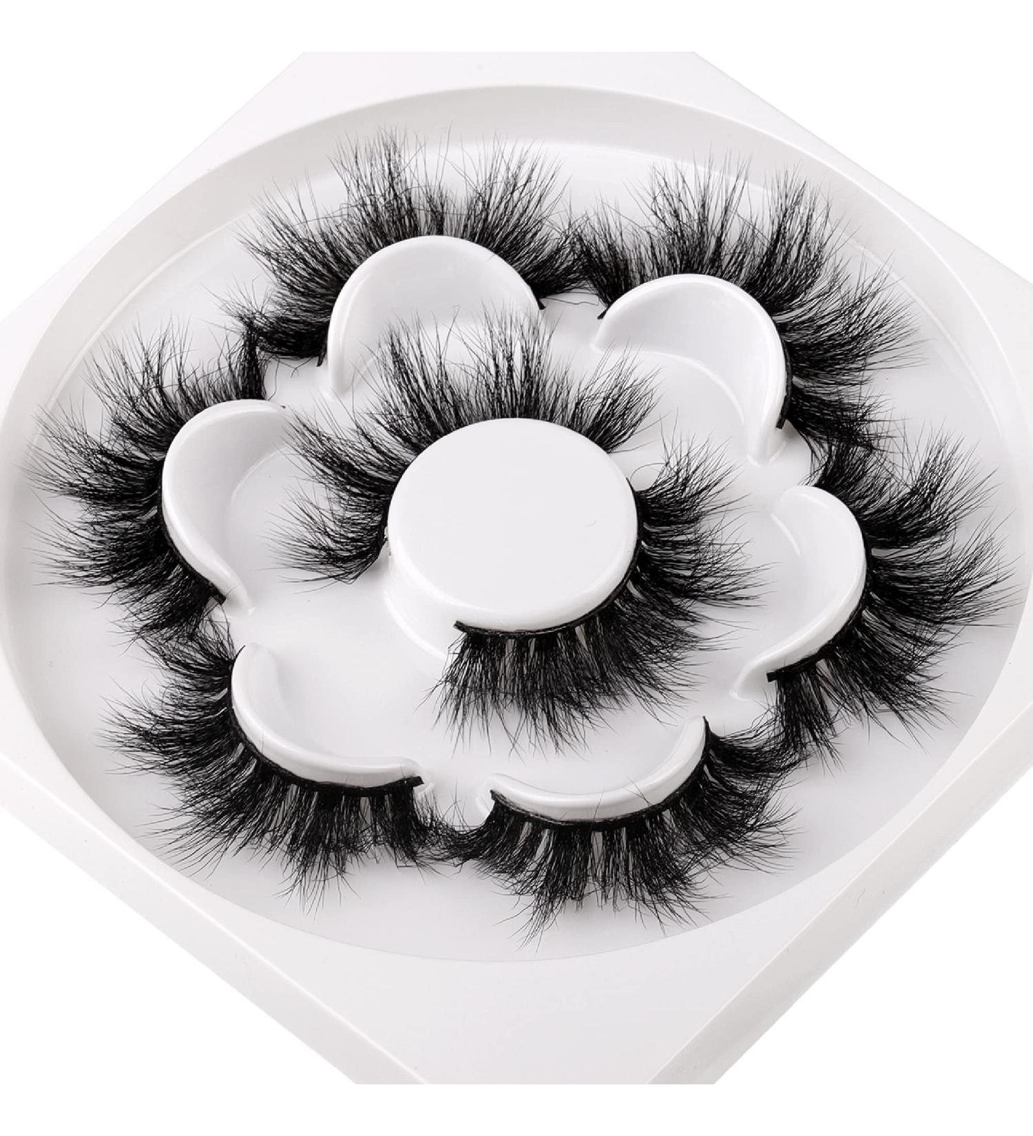 Fluffy 20MM Mink Lashes Pack - 6D Dramatic Volume, Reusable & Soft, Handmade False Eyelashes - Buy Online on SooperMarket.com