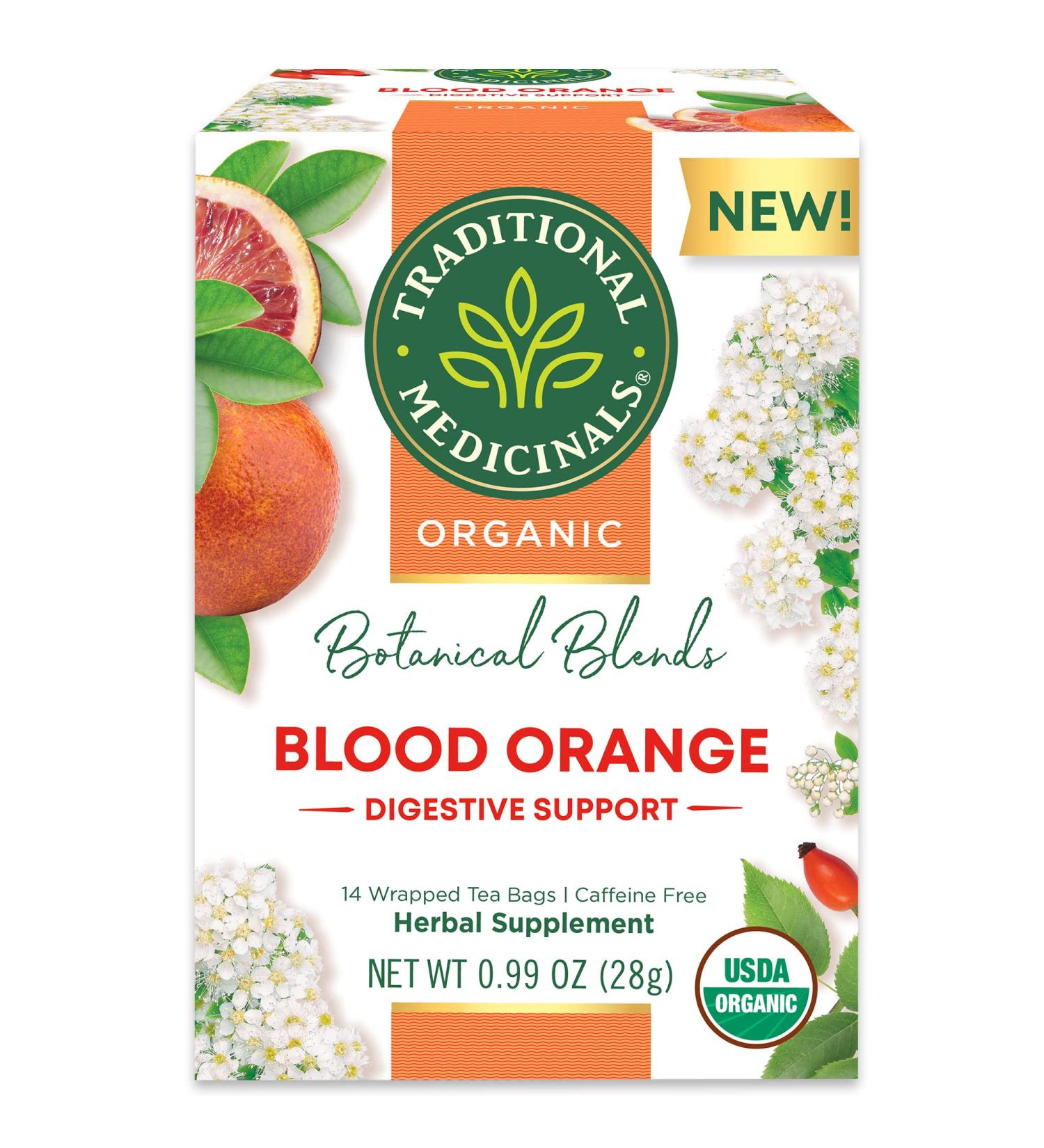 Buy Traditional Medicinals Organic Blood Orange Herbal Tea | Caffeine Free 14 Bags - Buy Online on SooperMarket.com
