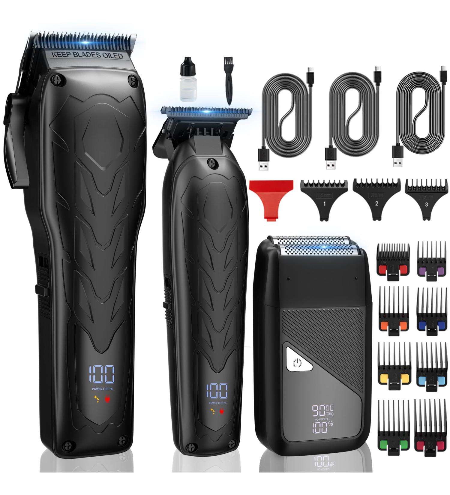 Karret Professional Hair Clippers & Trimmer Set | 3-in-1 Cordless Hair Cutting Kit for Men - Ideal Gift - Buy Online on SooperMarket.com