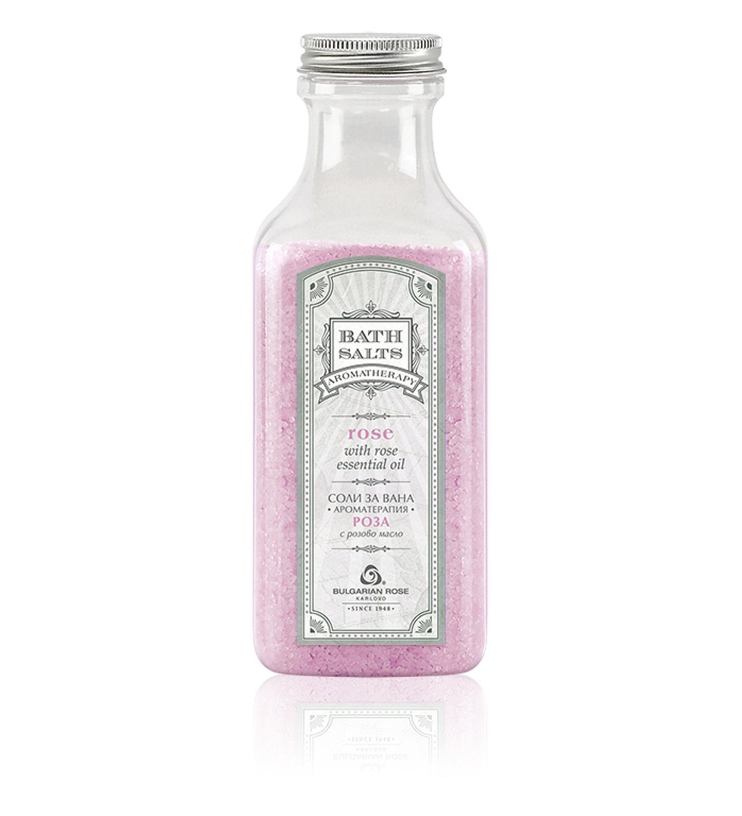 Rose Spa Bath Salts | Aromatherapy Bath Salt with Rose Oil - 440g | Relax & Rejuvenate - Buy Online on SooperMarket.com