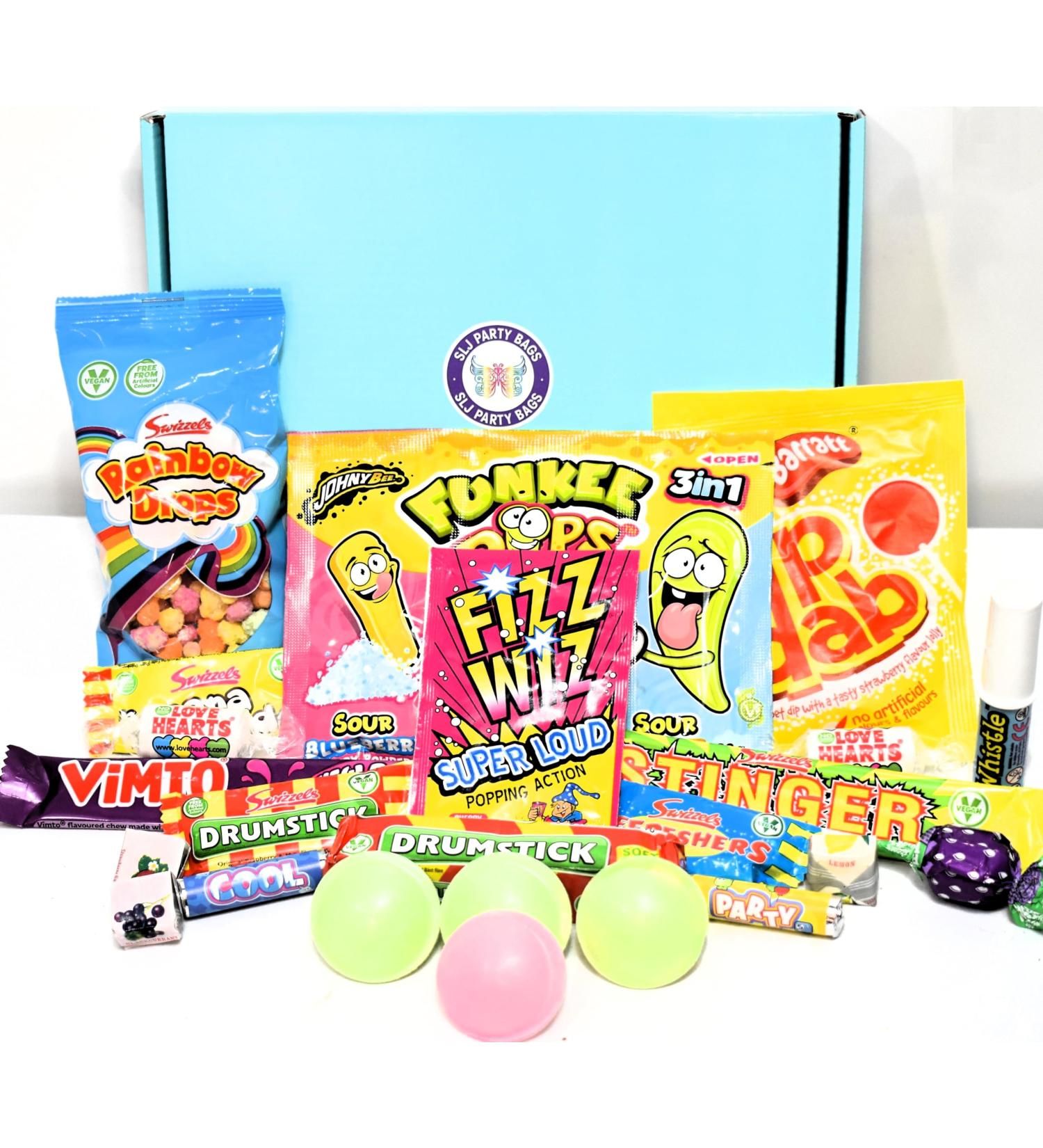Classic Retro Vegan Sweets Mini Letter Box Treat Gift Box - Filled with Sweet Classics. Ideal Token Gift for Birthdays Christmas Get Well Soon & a little treat just for you!