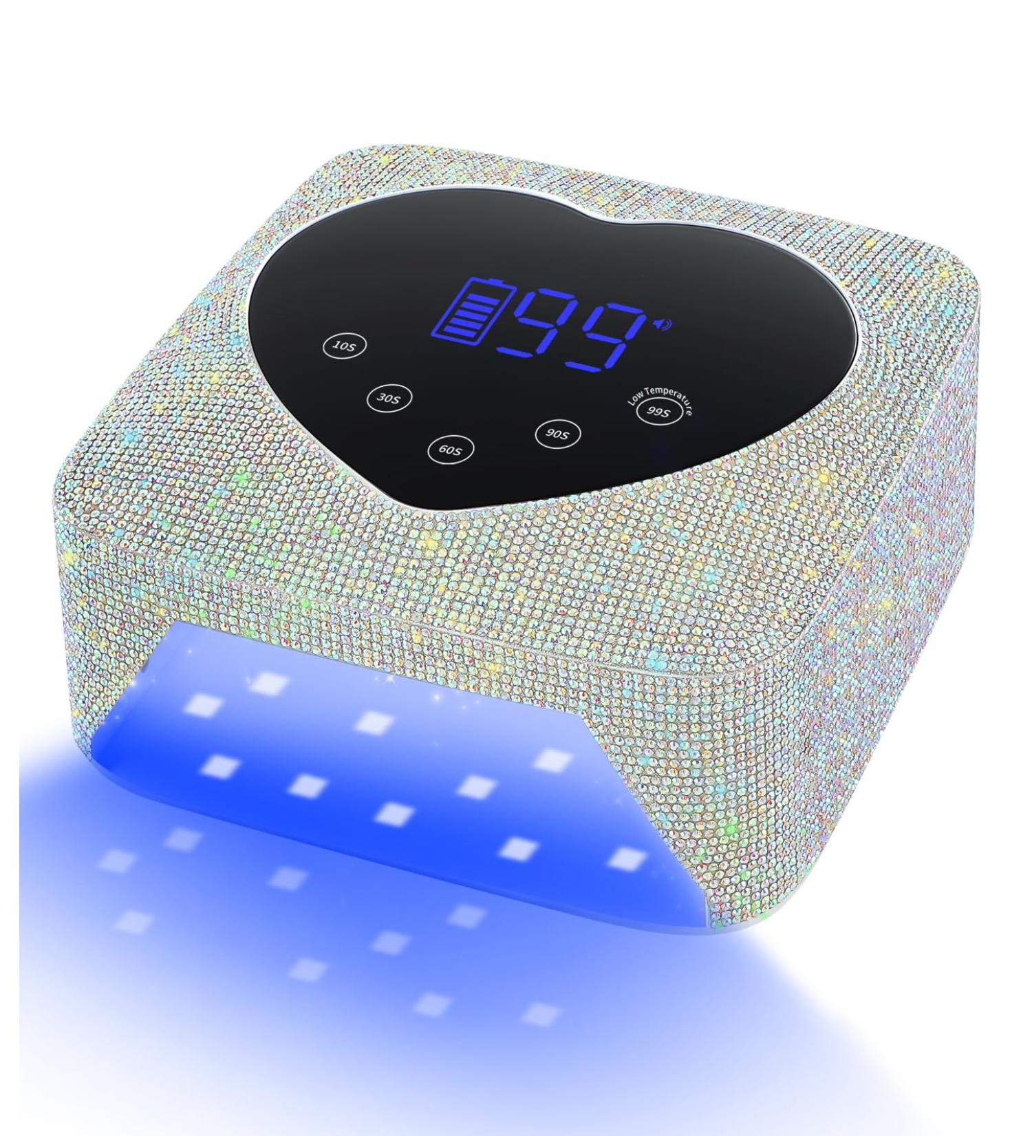 Buy HUGMAPLE Cordless UV Nail Lamp - 72W Rechargeable Diamond LED Dryer for Gel Nails | Fast Curing & Touch Control & Auto Sensor | Ideal for Salon & Home - Buy Online on SooperMarket.com