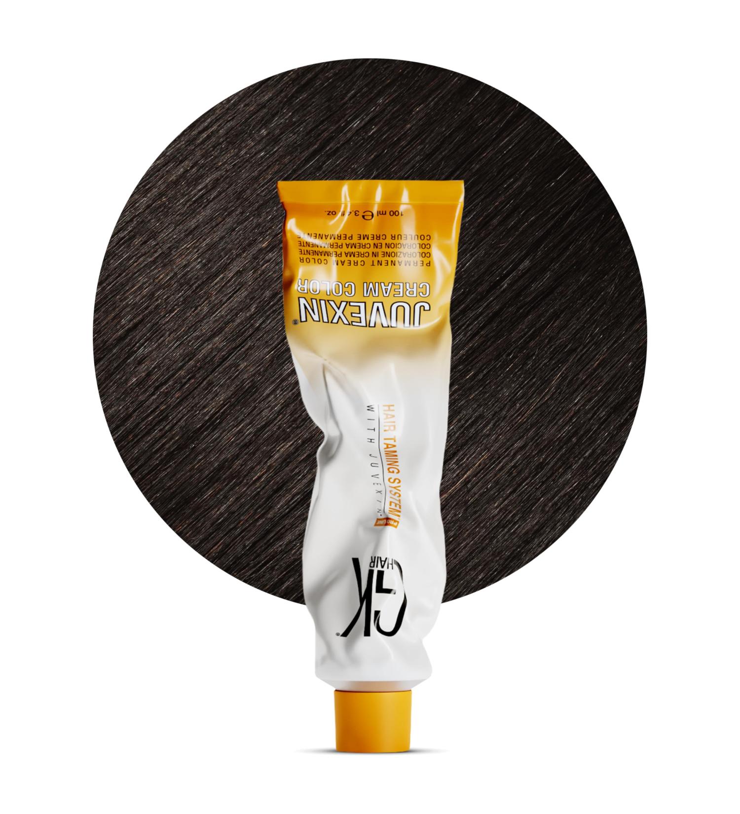 GK HAIR Global Keratin Hair Color Cream - 6.11 Dark Ash Blonde (3.4 Fl Oz) | Nourishing Long-Lasting Permanent Hair Dye for Professional Styling - Buy Online on SooperMarket.com
