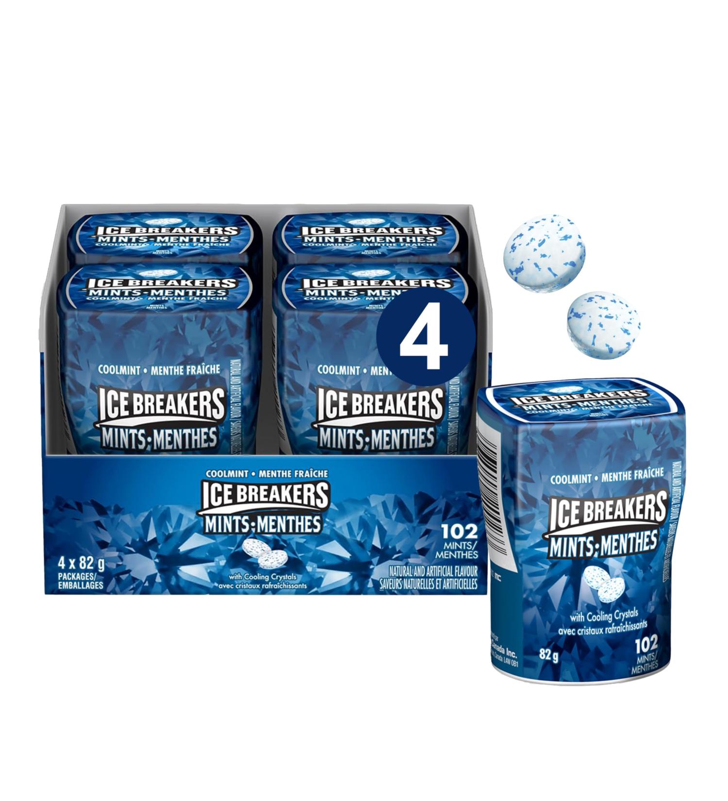 ICE BREAKERS Coolmint Mint Candy Candy Bulk Box 82g (Pack of 4) - Buy Online on SooperMarket.com