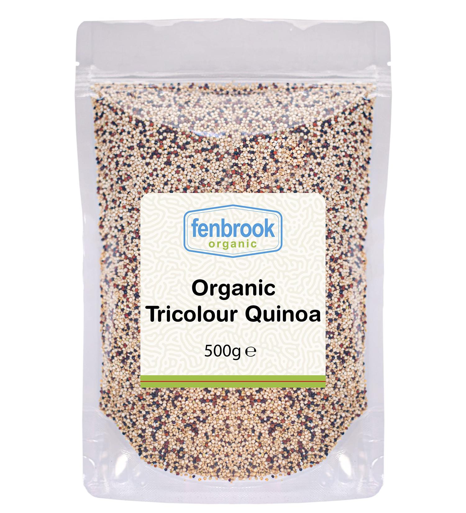 Organic Tricolour Quinoa 500g | Certified Organic by Fenbrook Organic - Buy Online on SooperMarket.com