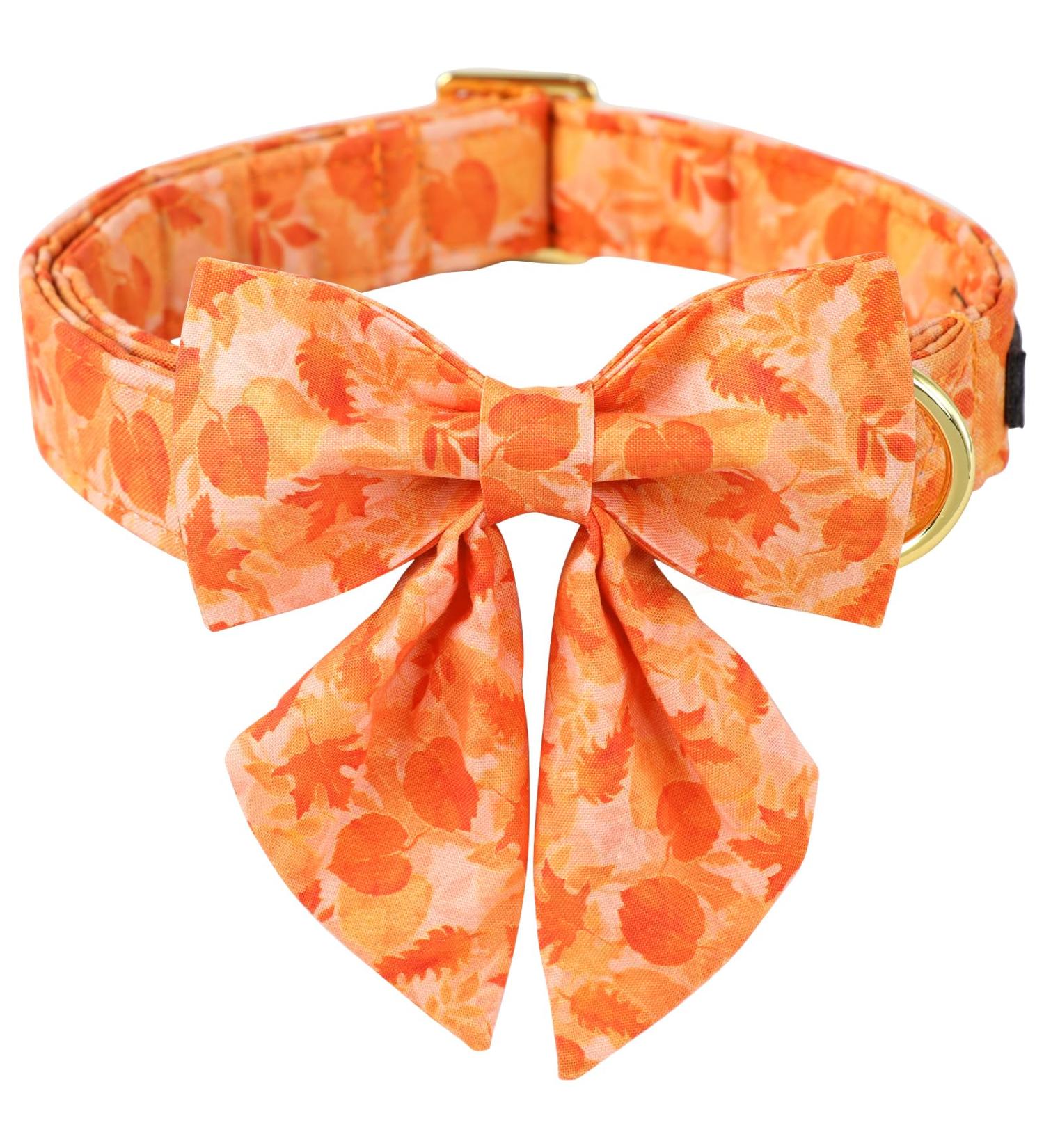 Autumn Dog Collar - Adjustable Yellow Cotton Hall Band with Sailor Flying Design for Small & Medium Dogs - Pack of 1 - Buy Online on SooperMarket.com