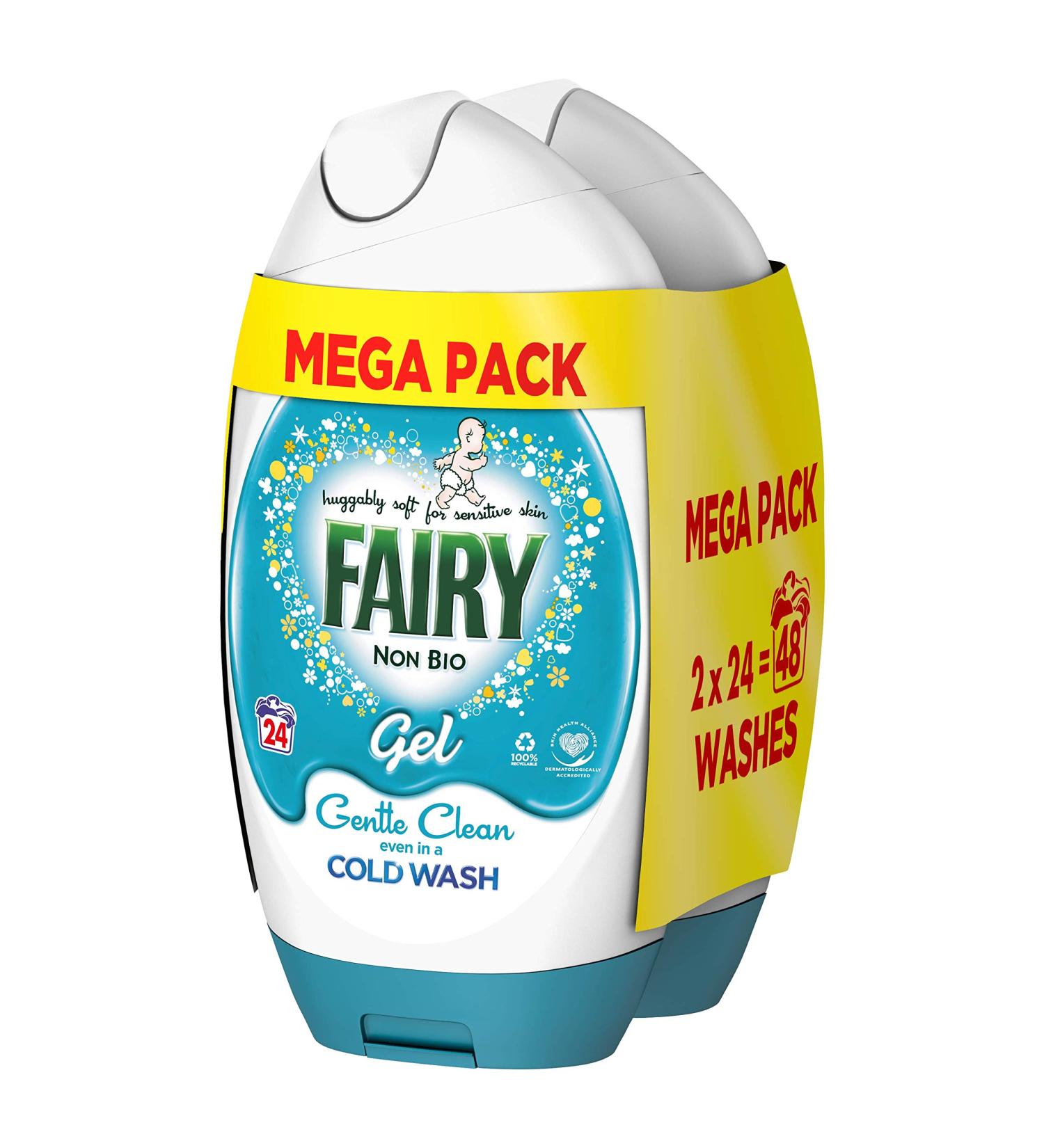 Fairy Non Bio Washing Liquid Laundry Detergent Gel 1.8l - Buy Online on SooperMarket.com
