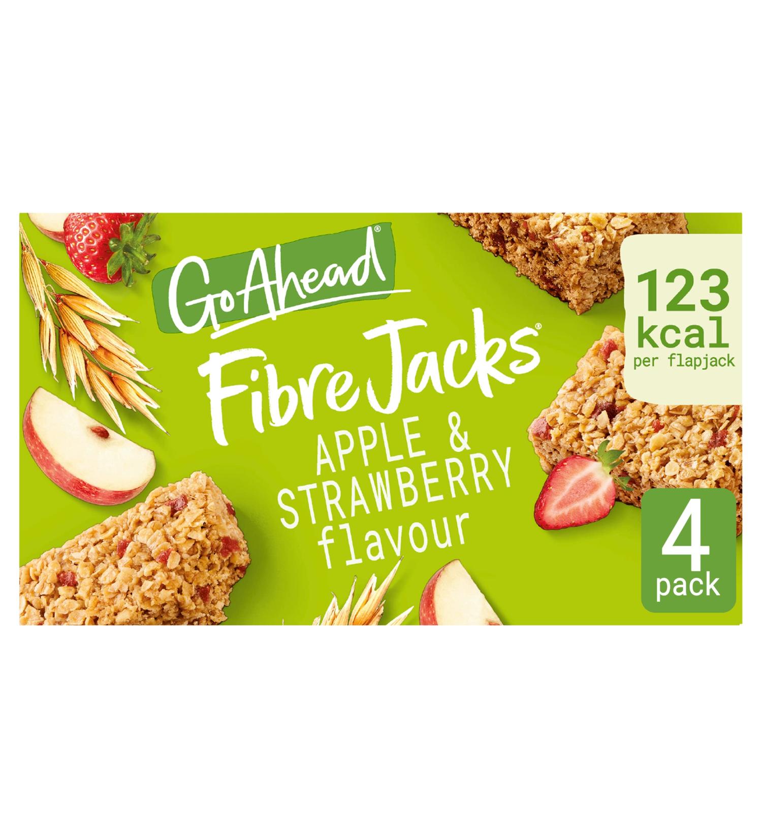Go Ahead FibreJacks Apple & Strawberry 4 Bars 118.9 g (Pack of 1) - Buy Online on SooperMarket.com