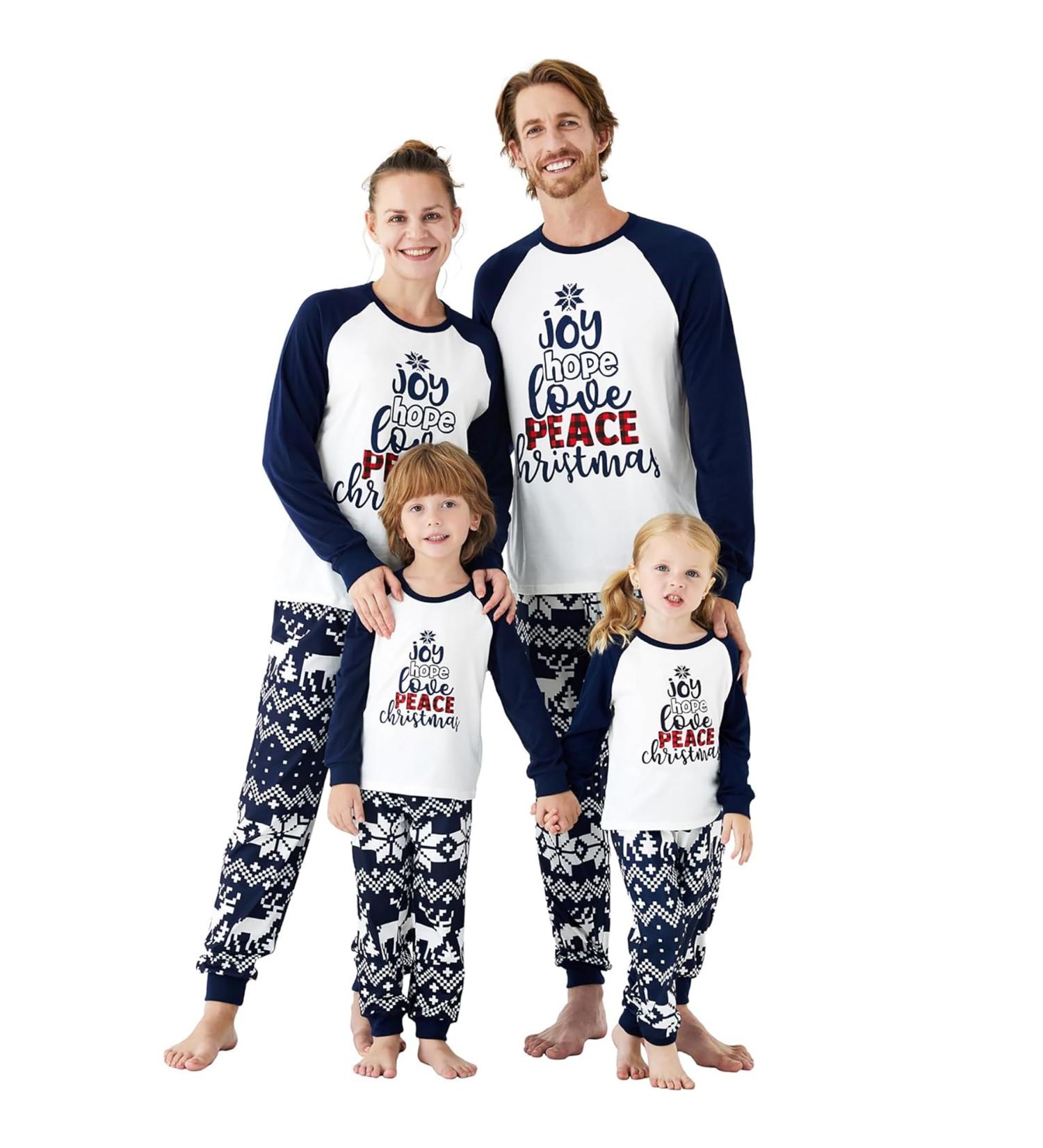 PatPat Family Matching Christmas Pajamas | Tree Snowflake Print | Long-sleeve Sets | Kids 8-9 Years Blue - Buy Online on SooperMarket.com
