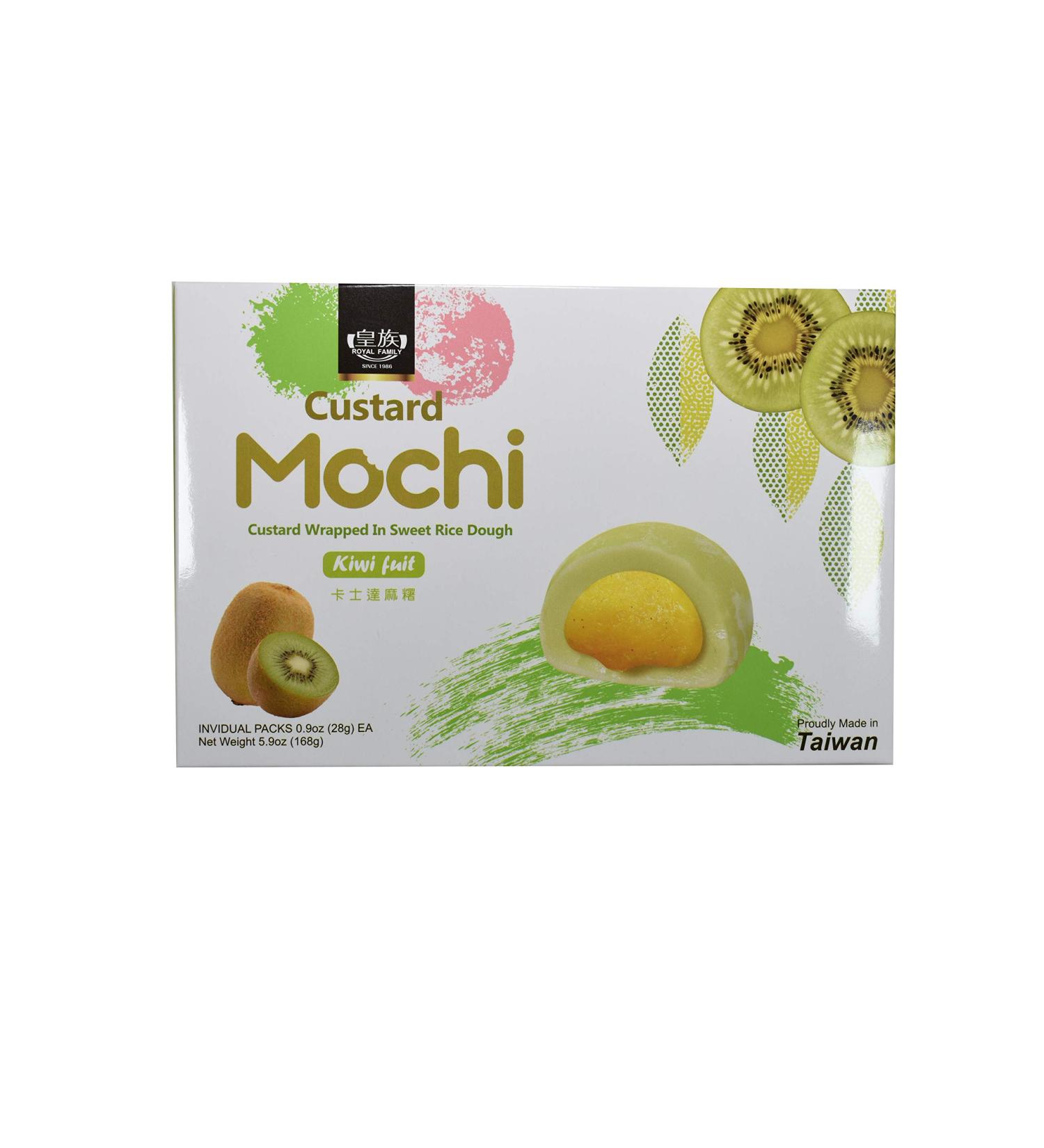 Japanese Kiwi Fruit Custard Mochi - 168g | Authentic Japanese Dessert - Buy Online on SooperMarket.com