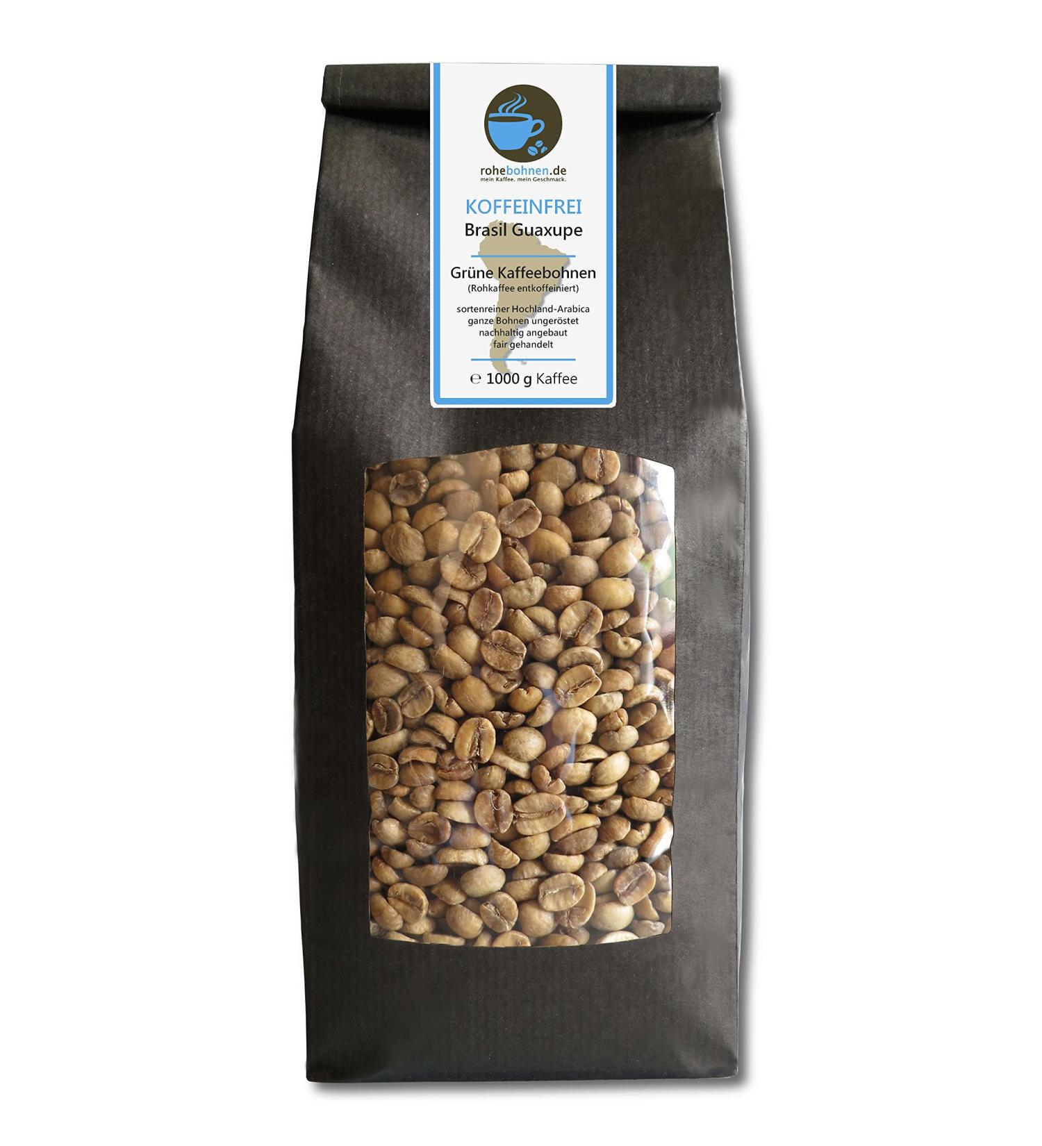 Decaf Green Coffee Arabica Brasil Guaxupe (raw Coffee Beans Without Caffeine 1000g)