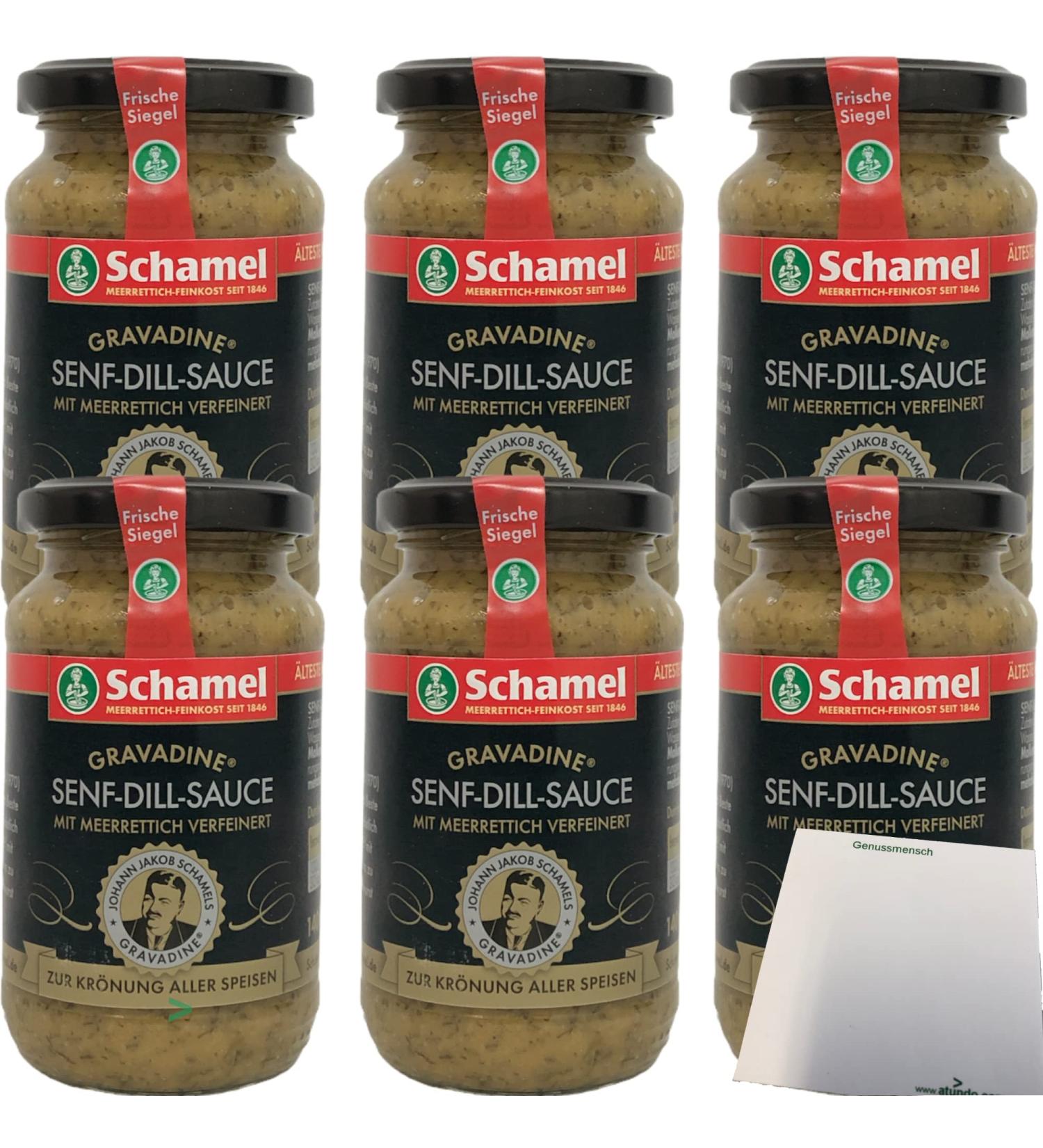 Buy Schamel Mustard-Dill Sauce with Horseradish 6-Pack (6x140ml) - Gourmet Condiment for International Shipping - Buy Online on SooperMarket.com