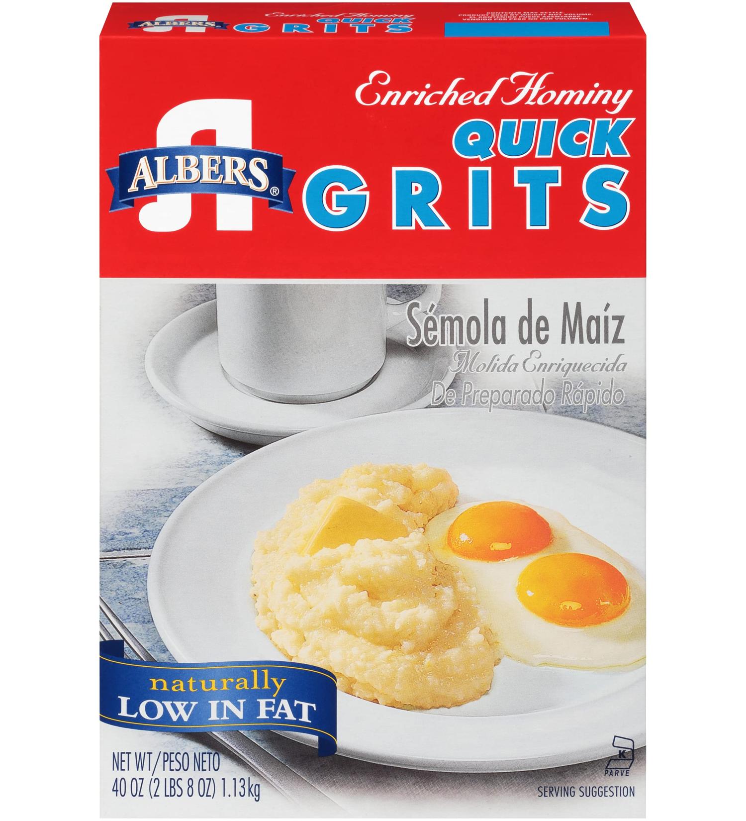 Albers Quick Grits 40oz: Premium Southern-style Corn Grits for Fast & Delicious Meals - Buy Online on SooperMarket.com