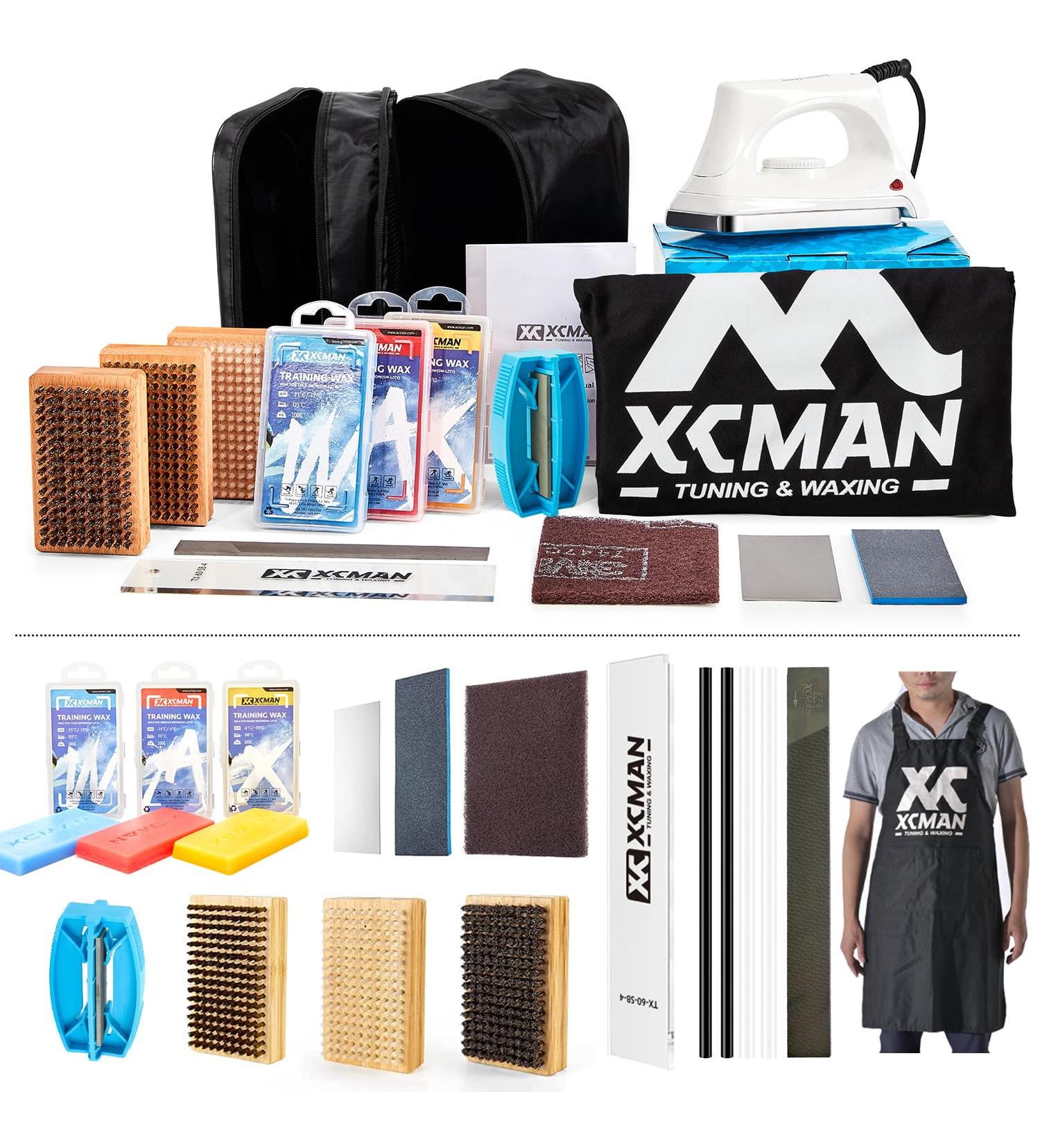 XCMAN Complete Ski Snowboard Tuning & Waxing Kit All-in-One Toolset with Iron Wax Edge Tuner & More for Perfect Winter Performance - Buy Online on SooperMarket.com