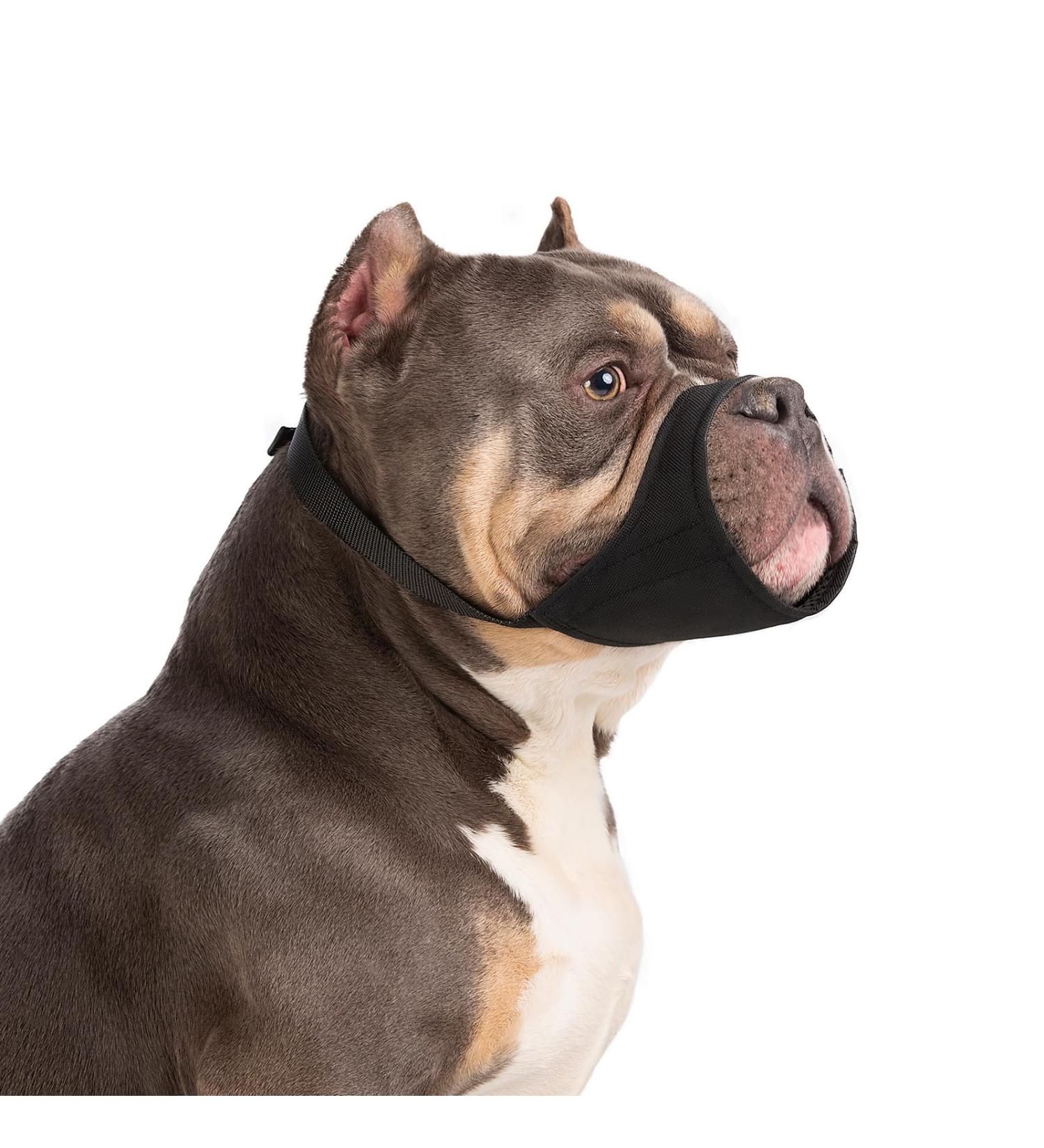 YOLHAMY Soft Dog Muzzle for Pitbull Rottweiler American Bully & Boxer - Prevent Biting & Barking | Best for Medium & Large Short Snouts | XL Fur Care - Buy Online on SooperMarket.com