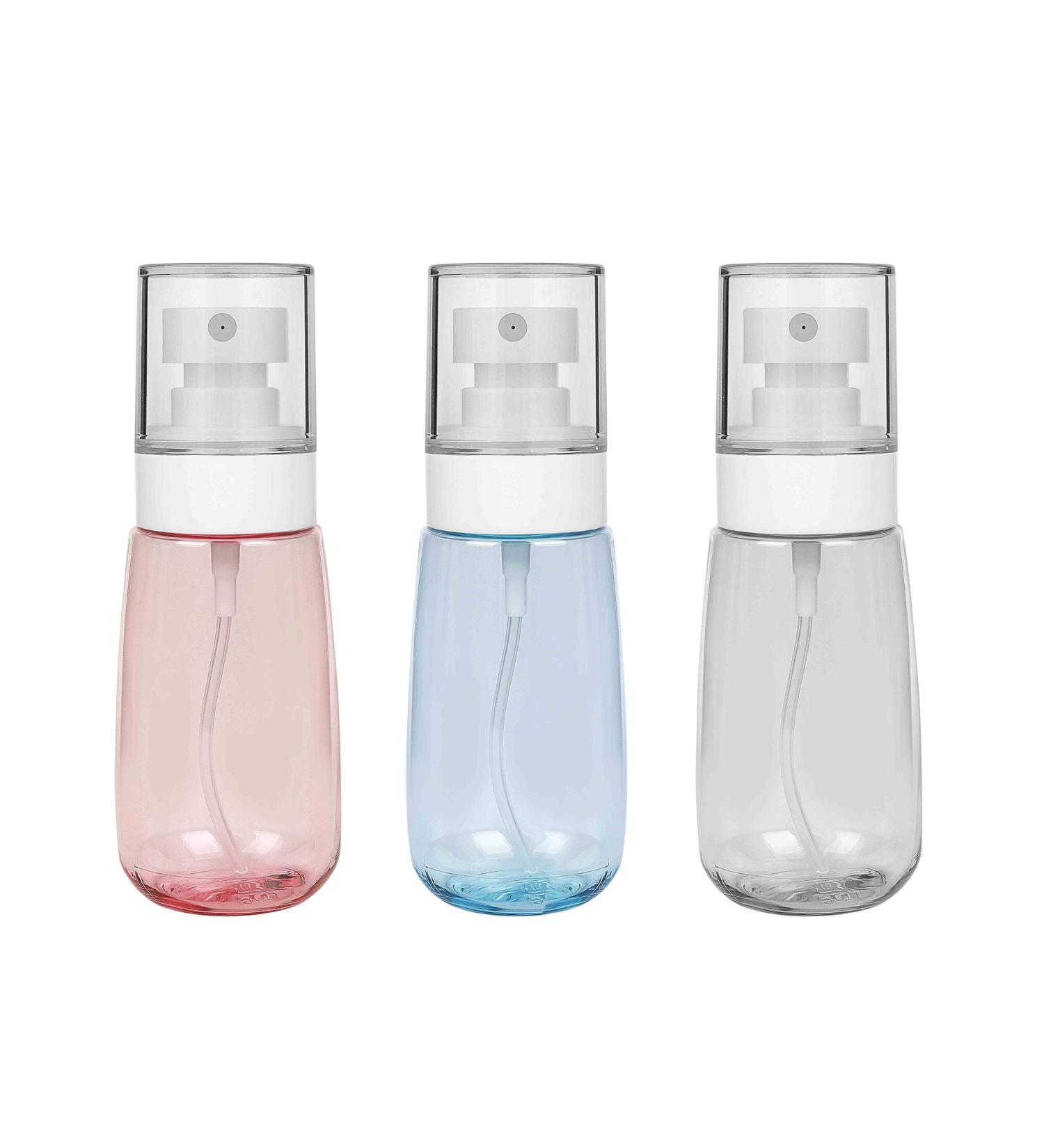 Buy 60ml Transparent Refillable Atomizer Spray Bottle - Fine Mist Perfume & Skincare Plastic Spray for Travel & Cosmetic Use - Buy Online on SooperMarket.com