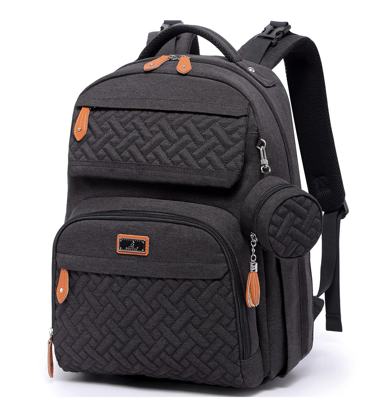 Diaper Bag Backpack  BabbleRoo Unisex Baby Bags with Changing Pad  Pacifier Case & Stroller Straps  Multifunction Waterproof Travel Back Pack for Boys Girls  Black - Buy Online on SooperMarket.com