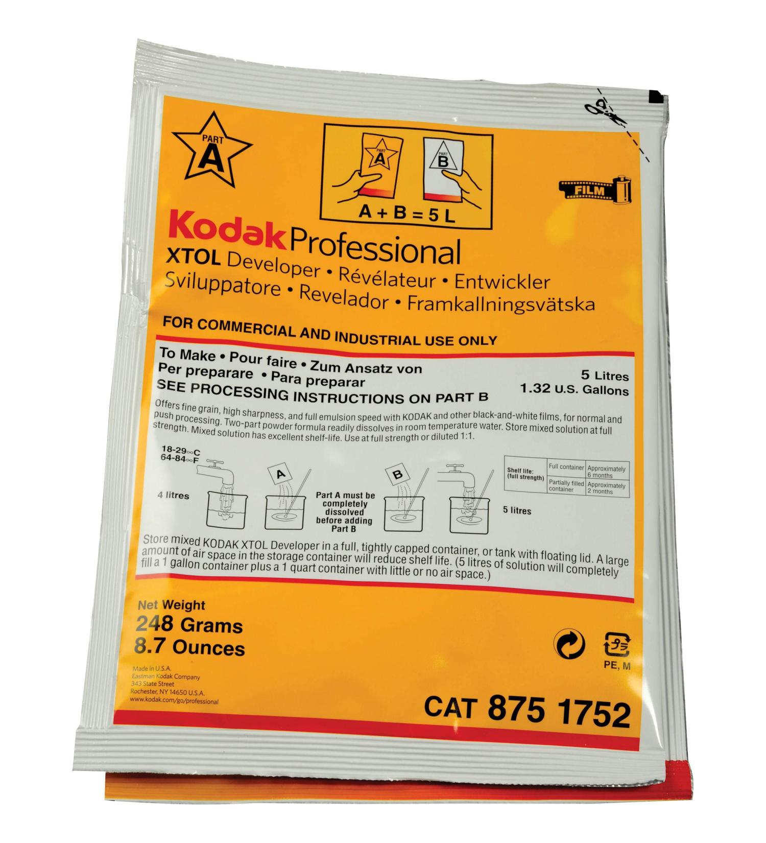 Kodak XTOL Black & White Film Developer Powder - 5 Liters - Buy Online on SooperMarket.com