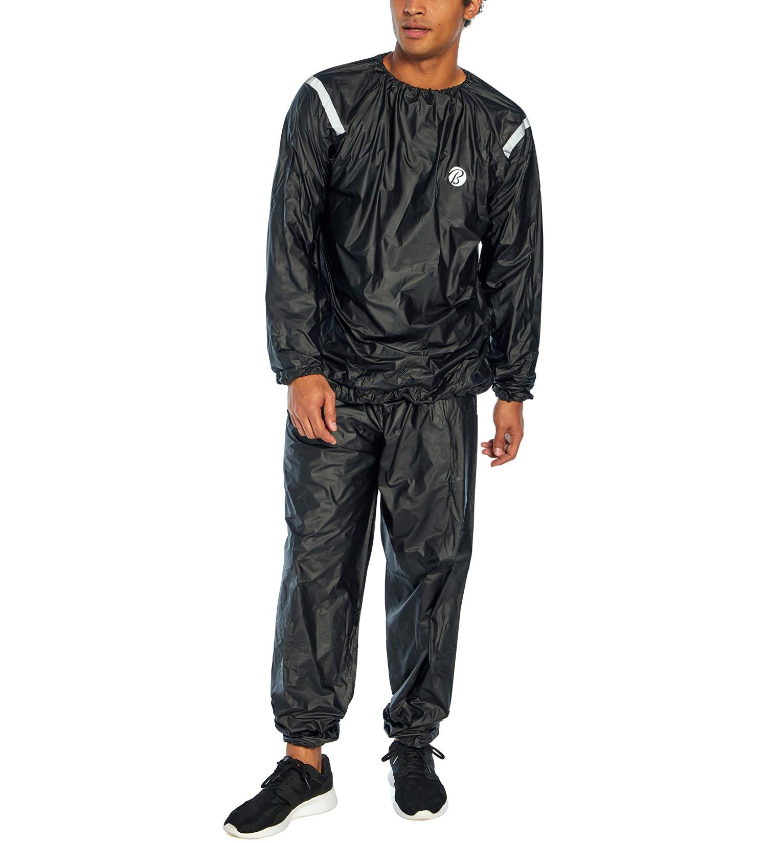 Bally Total Fitness Men's Sauna Suit in Black - Size Large-X-Large - Buy Online on SooperMarket.com