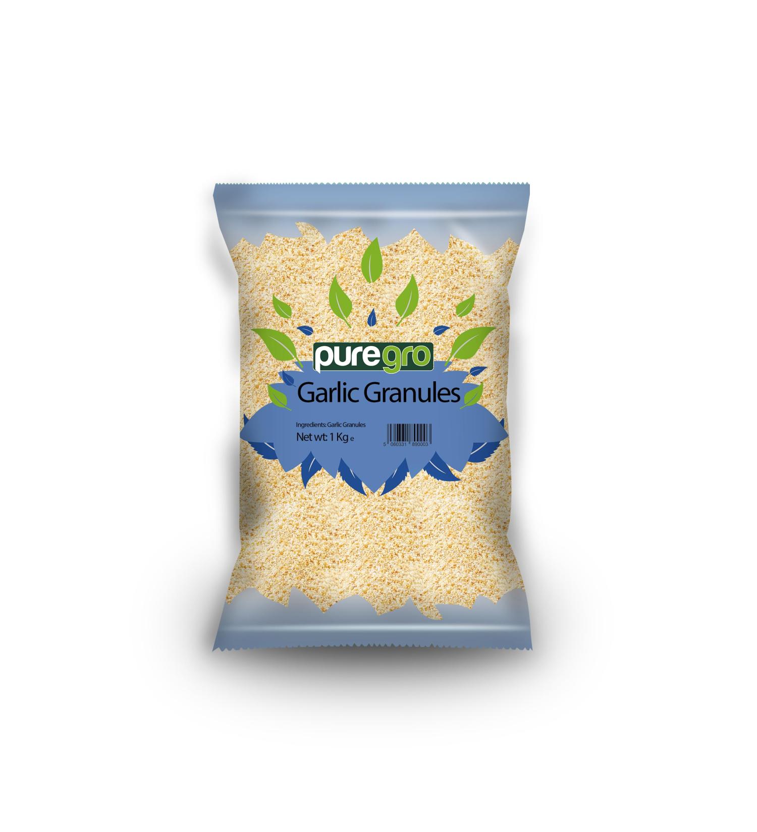 Puregro Garlic Granules | 1kg | Pack of 1 | Garlic Granules | Ajo Granulado | Dried Garlic | Premium Quality