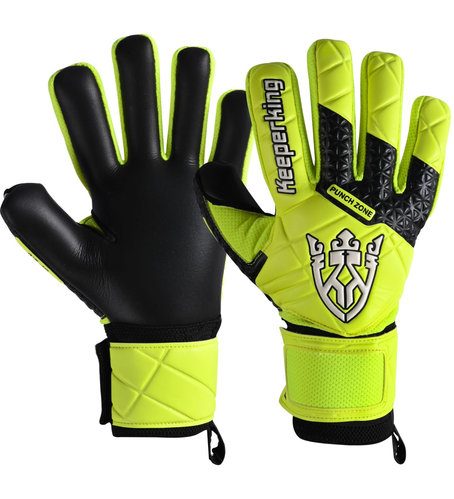 Buy Keeperking SP 2.0 Goalkeeper Gloves for Kids & Adults | Removable Finger Protection Strong Grip Soccer Gloves Available in Yellow-Black Sizes 3-10 - Buy Online on SooperMarket.com