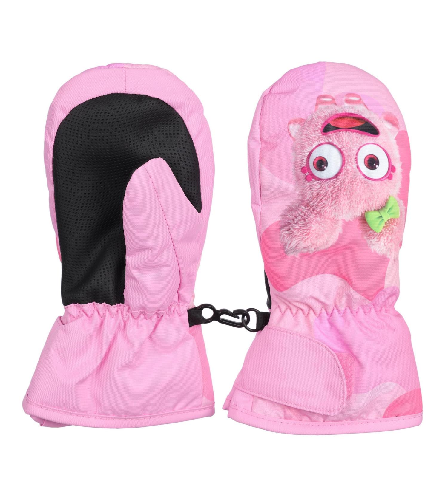 Waterproof Kids Mittens - Thermal Fleece Lined Winter Gloves for Age 7-9 Boys Girls - Pink - Ideal for Skiing, Snowboarding, Cycling - FAYHIJUN - Buy Online on SooperMarket.com