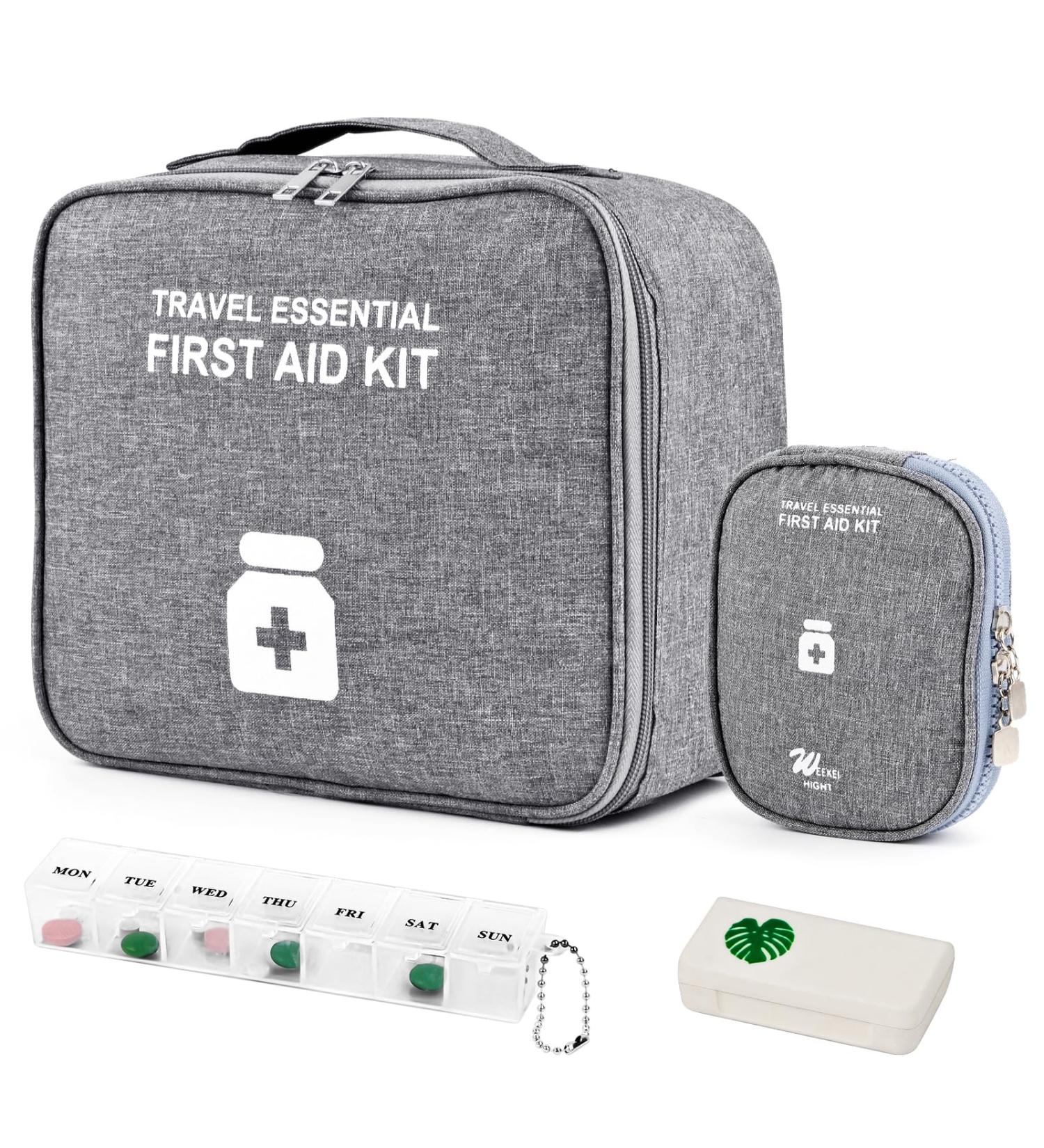Shop Wugu 2stk Portable Medication Bag - Moisture-Resistant Travel Pharmacy Bag with Tablet Boxes for School Camping & Hiking - Buy Online on SooperMarket.com