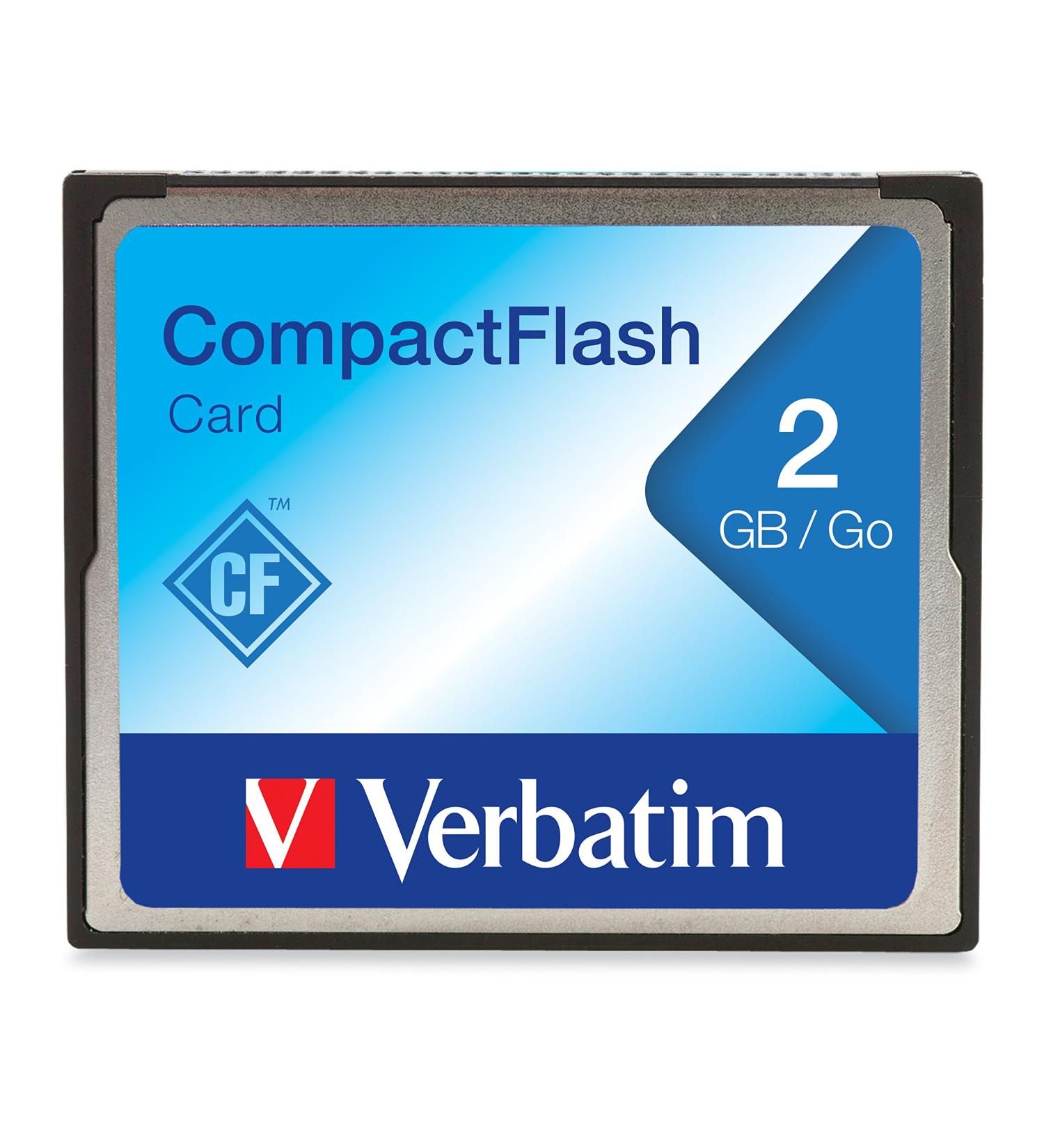 Verbatim 2GB CompactFlash Memory Card Model 47012 - Black - Buy Online on SooperMarket.com