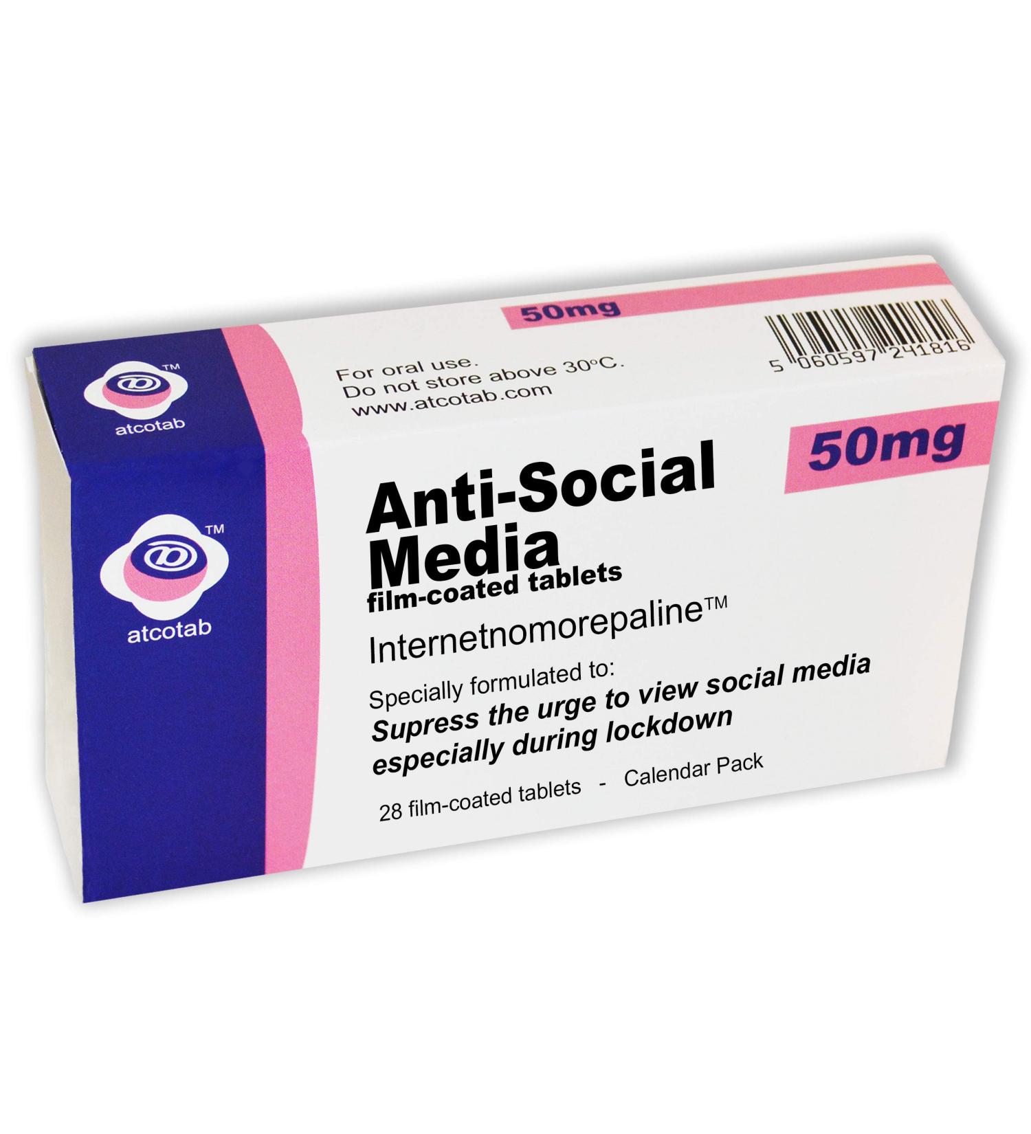That's Amazing Lockdown Joke Pill Box Prank - Fill with your own sweets or chocolates - Great Xmas or Birthday Gift (Anti Social Media)