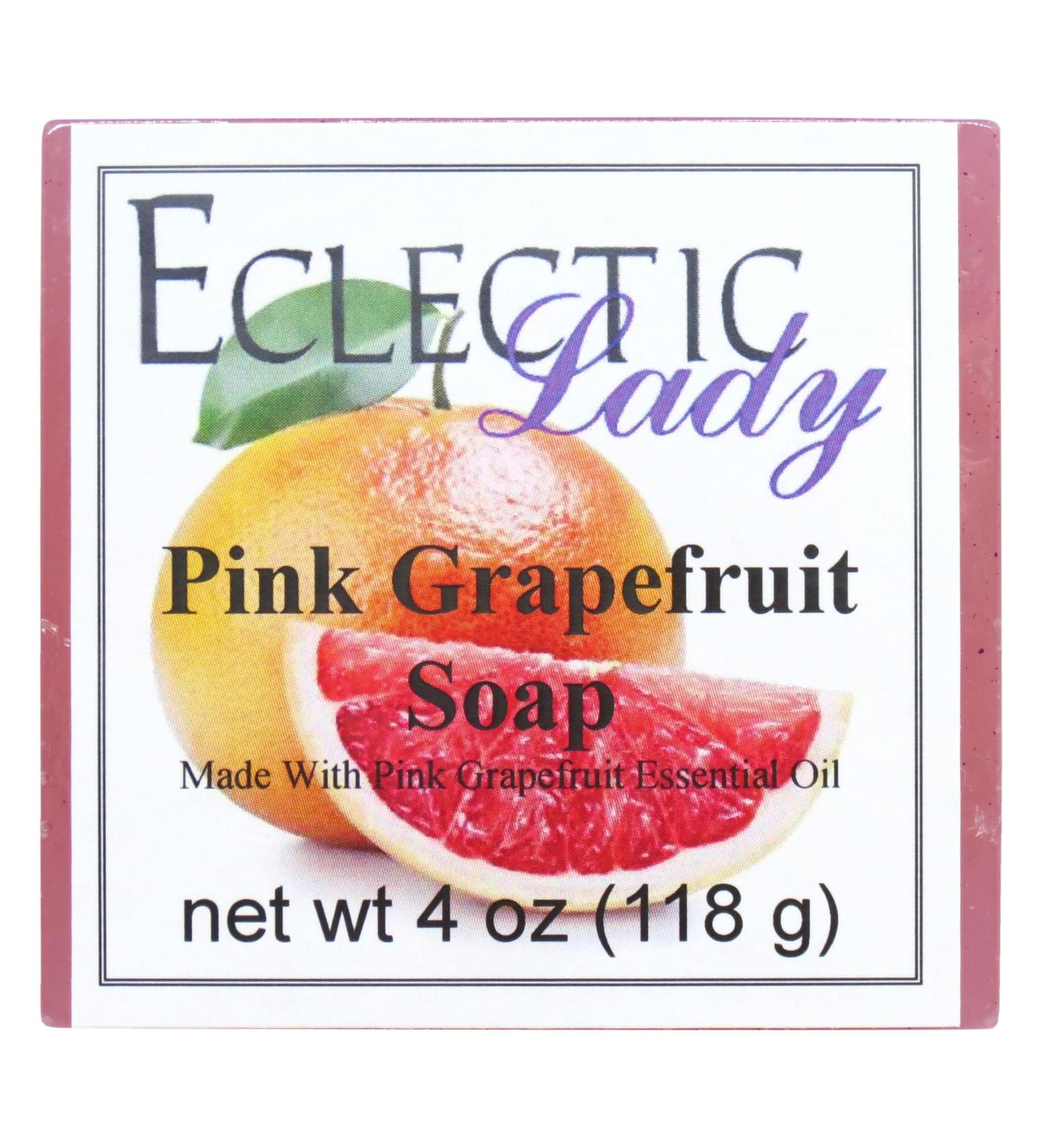 Buy Eclectic Lady Pink Grapefruit Glycerin Soap - 4 oz Bar | International Shipping Available - Buy Online on SooperMarket.com