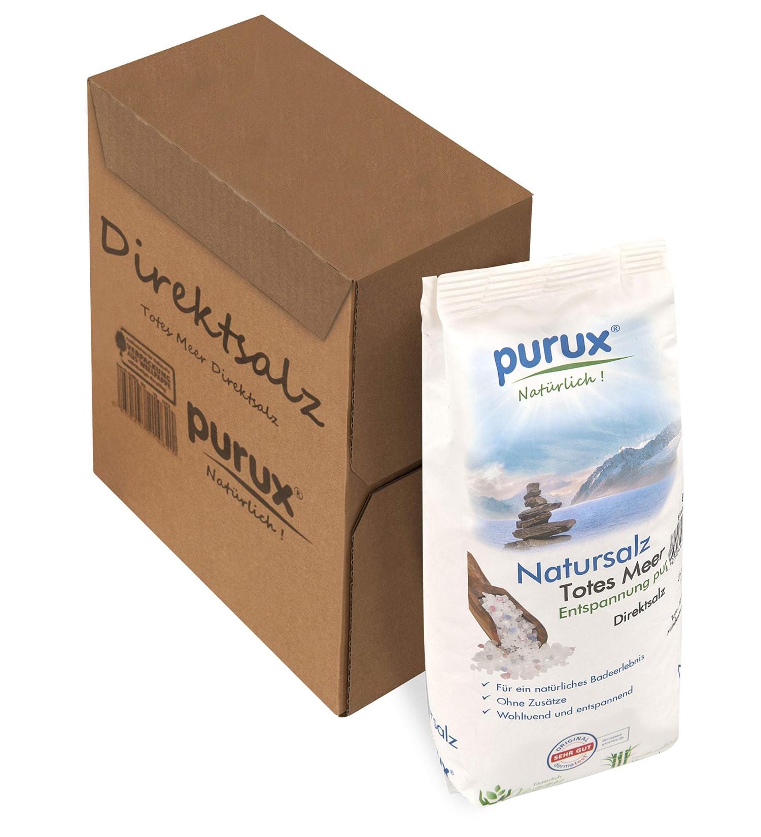 Purux Dead Sea Salt 850g - All-Natural Bath Salt for Relaxation & Skin Health | International Shipping - Buy Online on SooperMarket.com