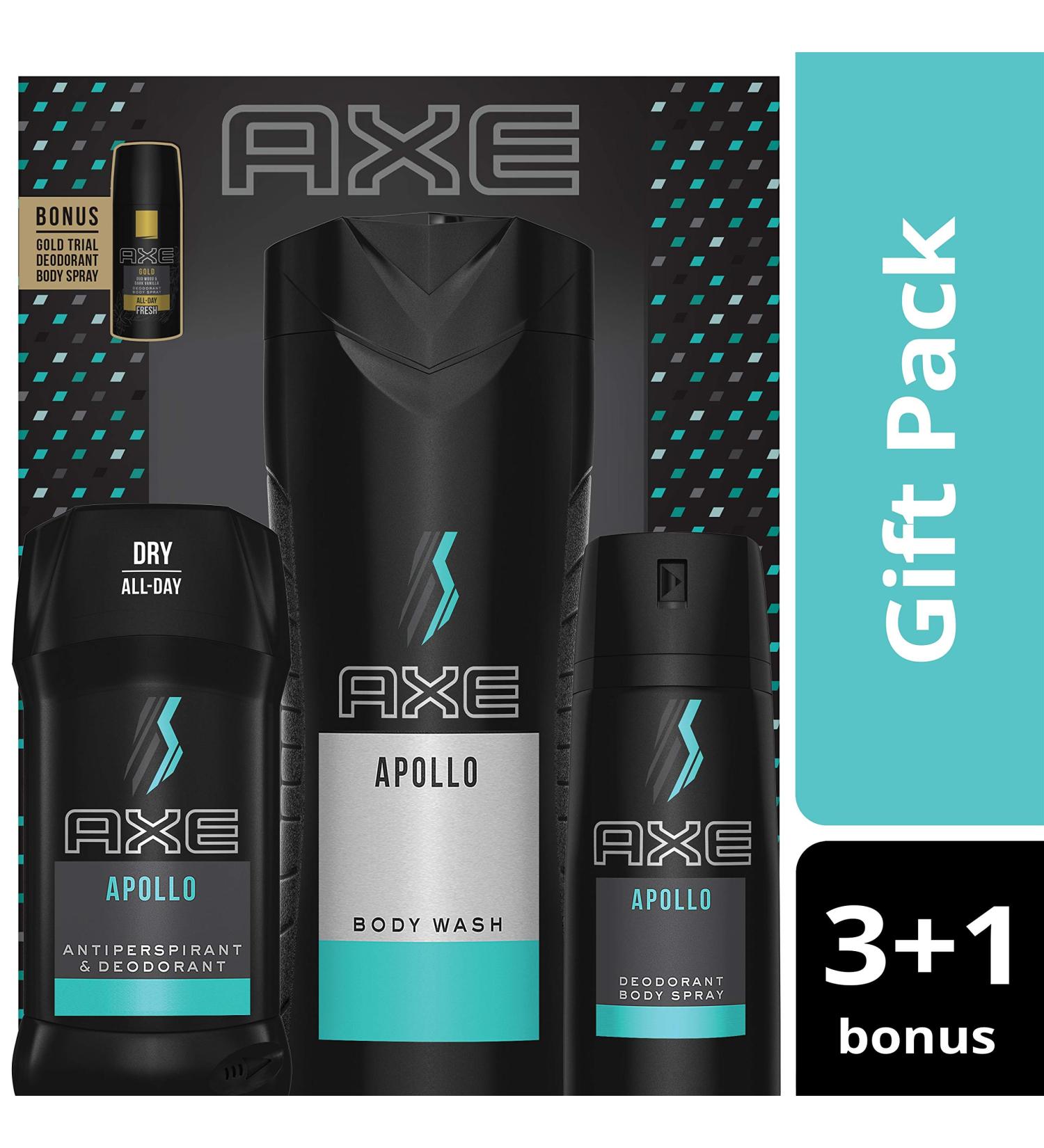AXE 4 Piece Gift Set (Apollo) - Premium Men's Grooming Kit | Shop Internationally - Buy Online on SooperMarket.com