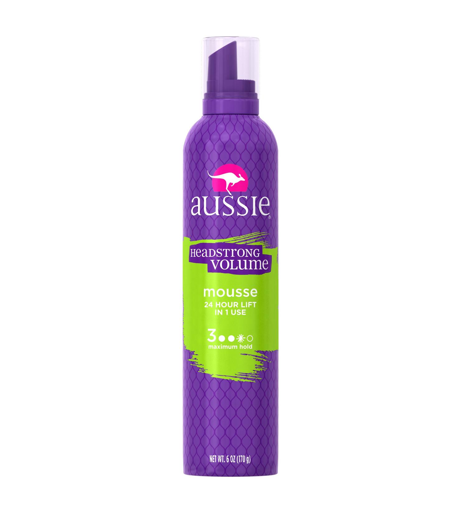 Aussie Headstrong Volume Mousse Maximum Hold 6 oz | Volumizing Hair Styling Product - Buy Online on SooperMarket.com