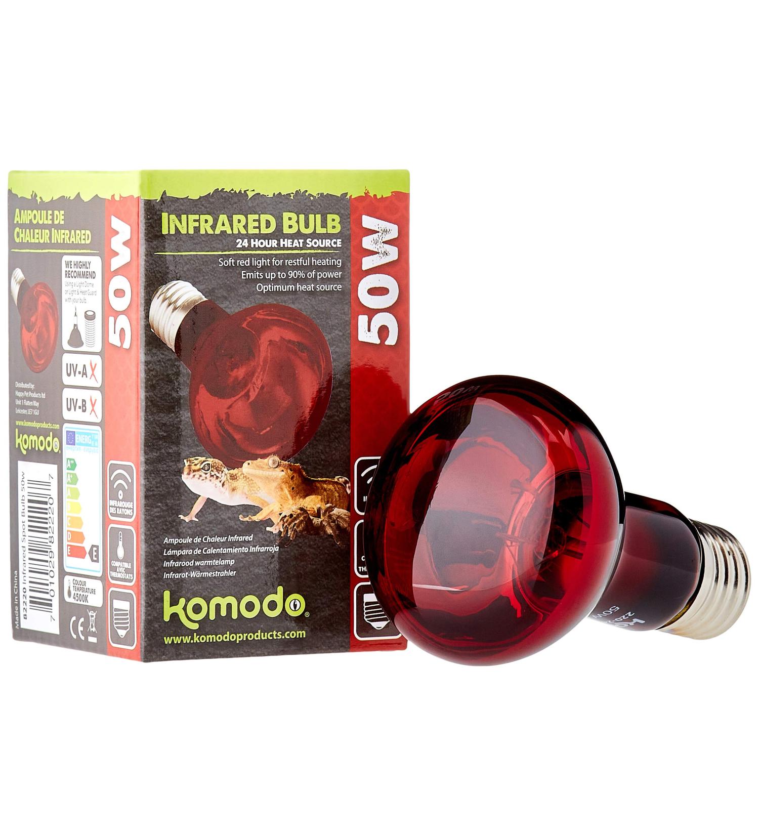 Komodo Infrared Heat Lamp ES 50 Watt - Buy Online on SooperMarket.com