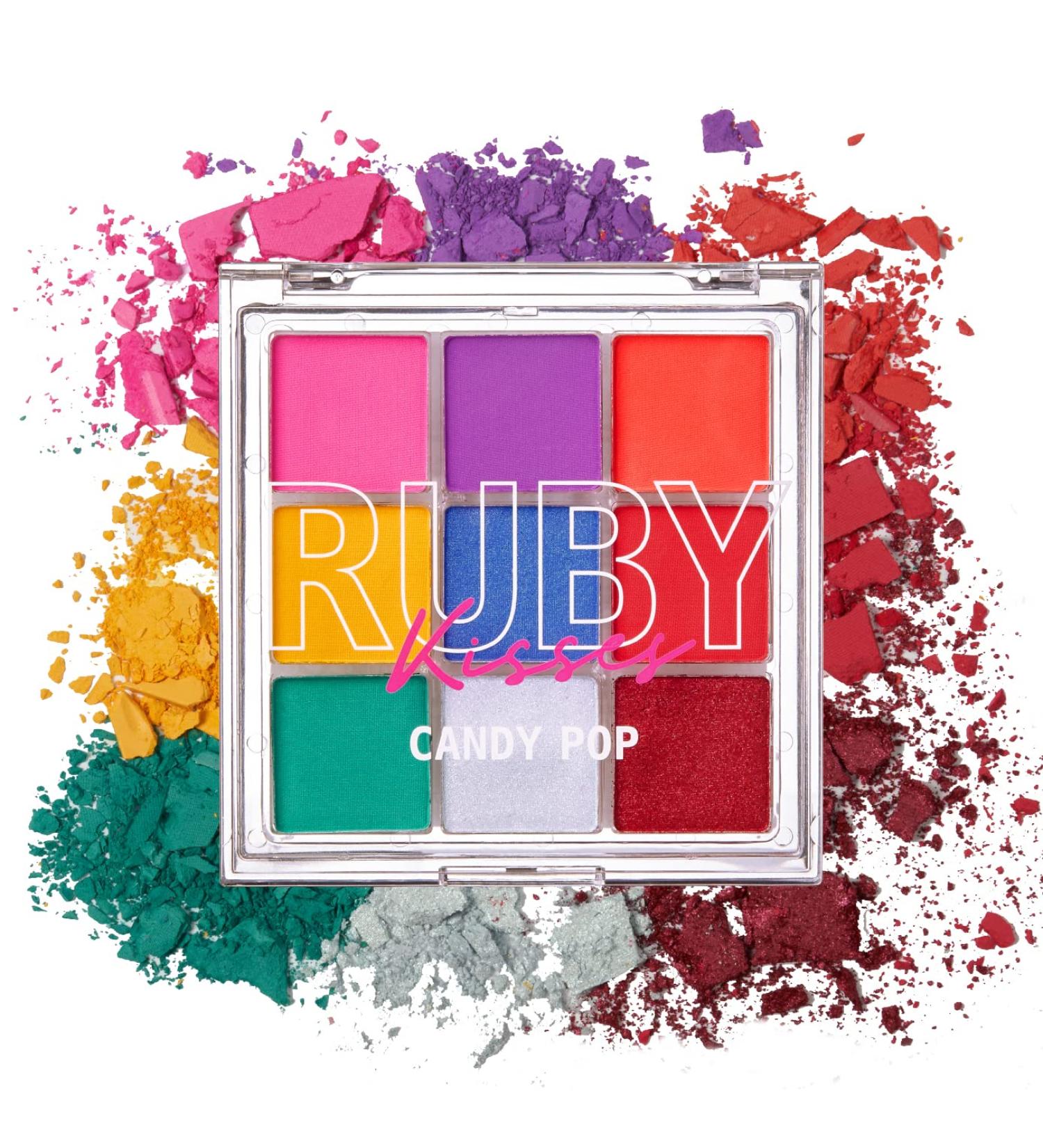 Ruby Kisses Eyeshadow Palette - Highly Pigmented 9 Shades Matte Shimmer Metallic Eye Makeup (Candy Pop) - Buy Online on SooperMarket.com