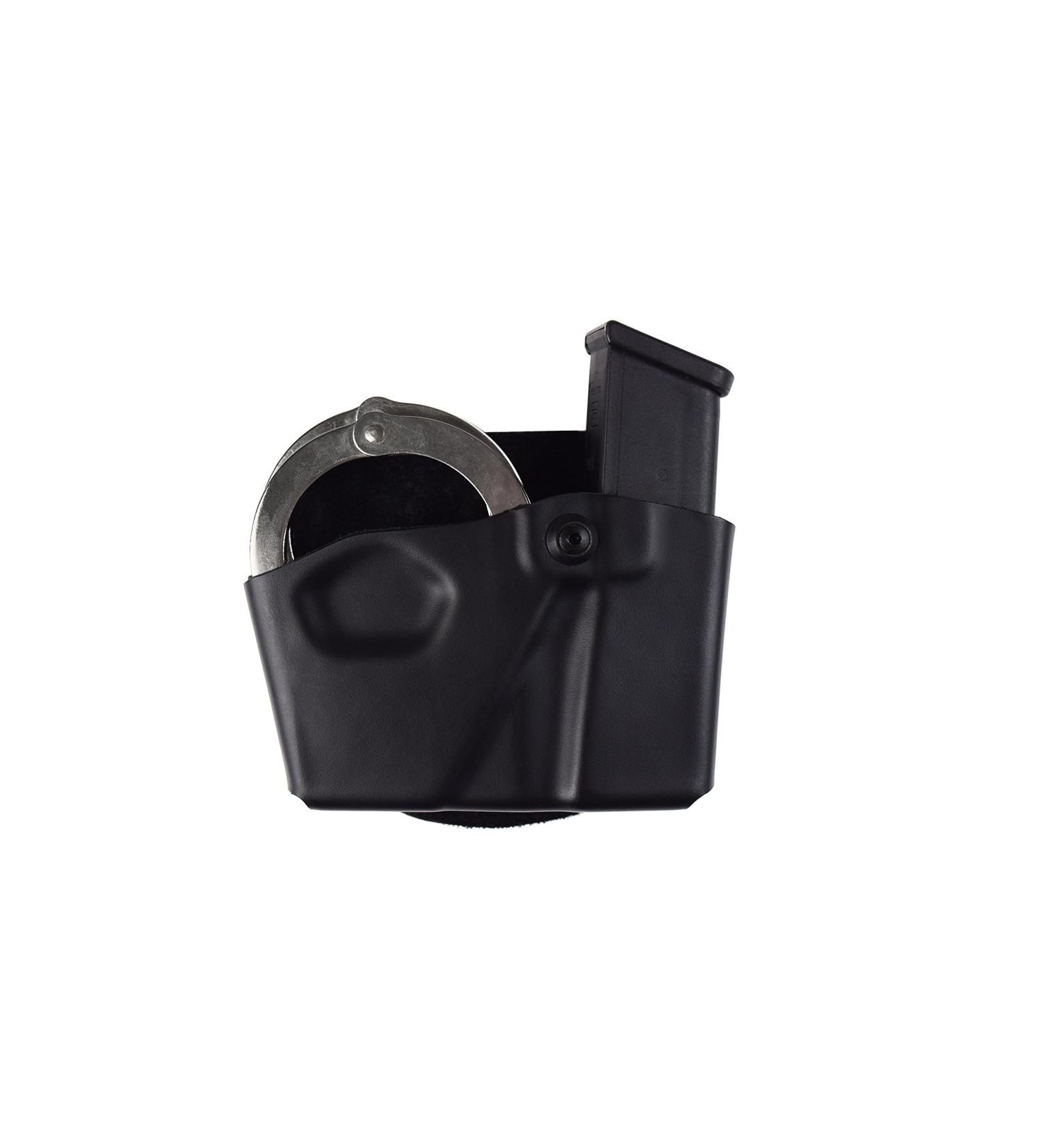 Safariland 573 Glock 17 22 Paddle Magazine Pouch & Handcuff Case Combo - Right Hand, STX Plain Black | Shop Now - Buy Online on SooperMarket.com
