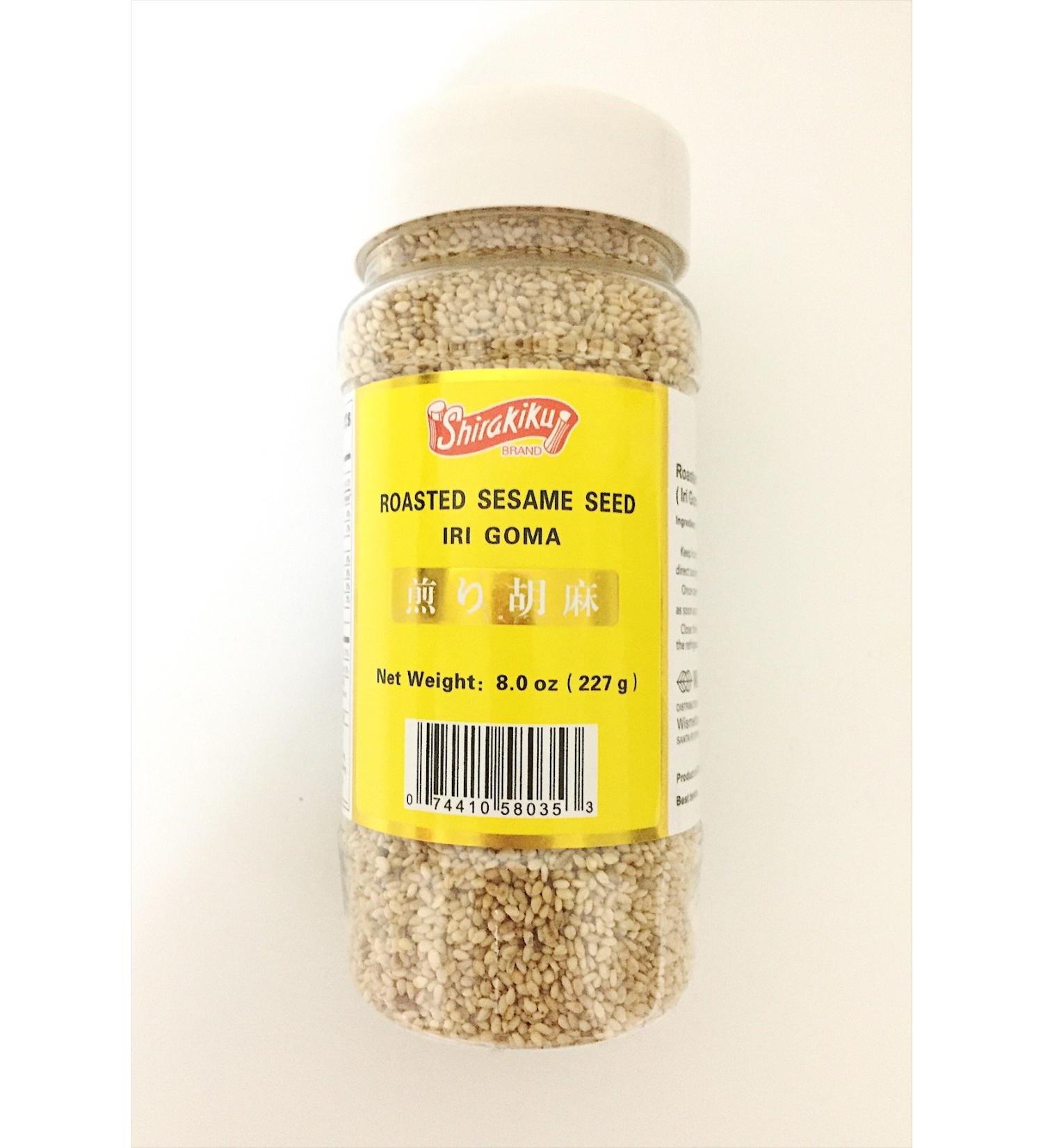Shirakiku Japanese Roasted White Sesame Seeds (Iri Goma) - 8 Oz - Buy Online on SooperMarket.com