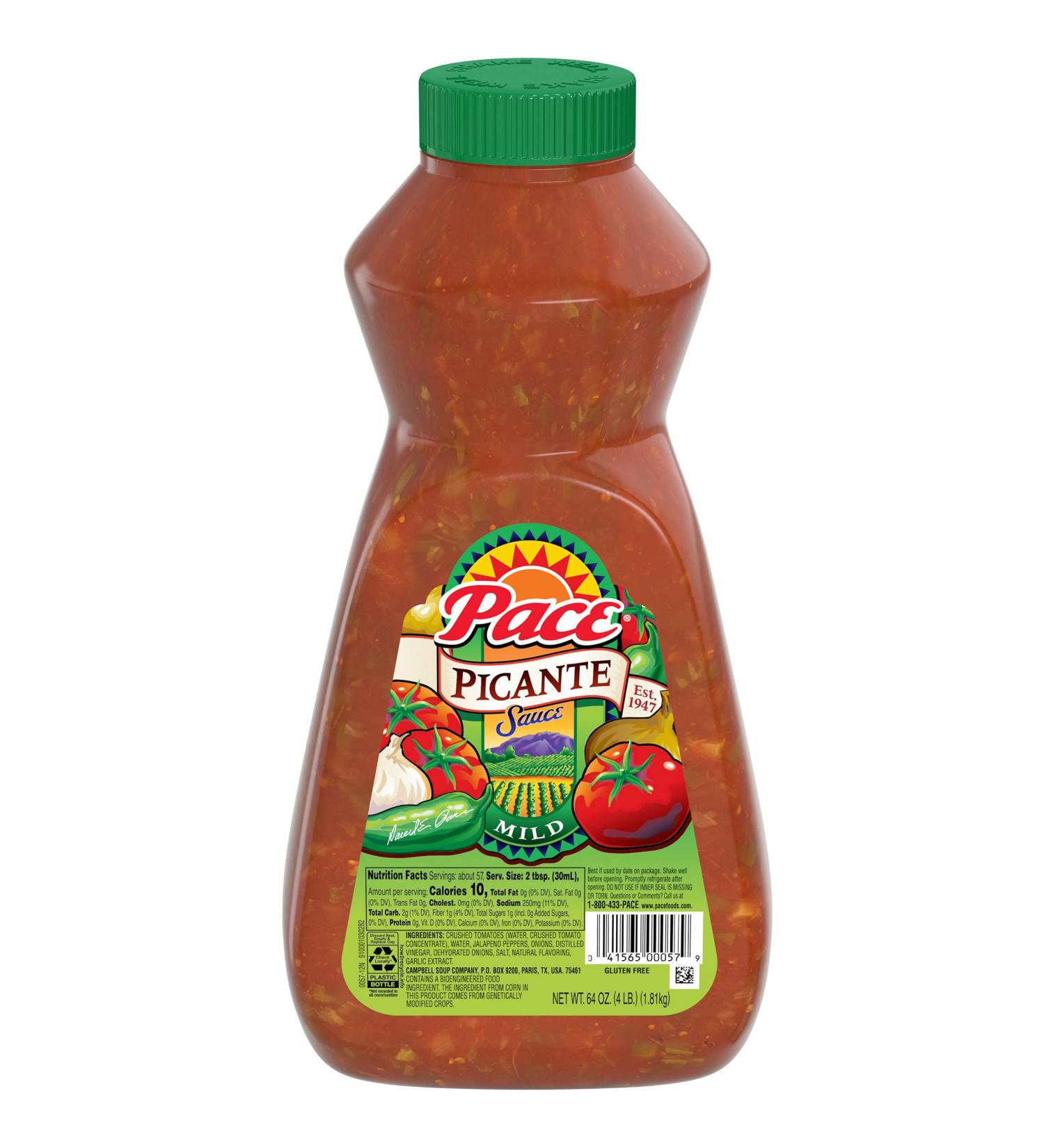 PACE Mild Picante Sauce 64oz - Delicious Flavor for Fish Dishes - Buy Online on SooperMarket.com