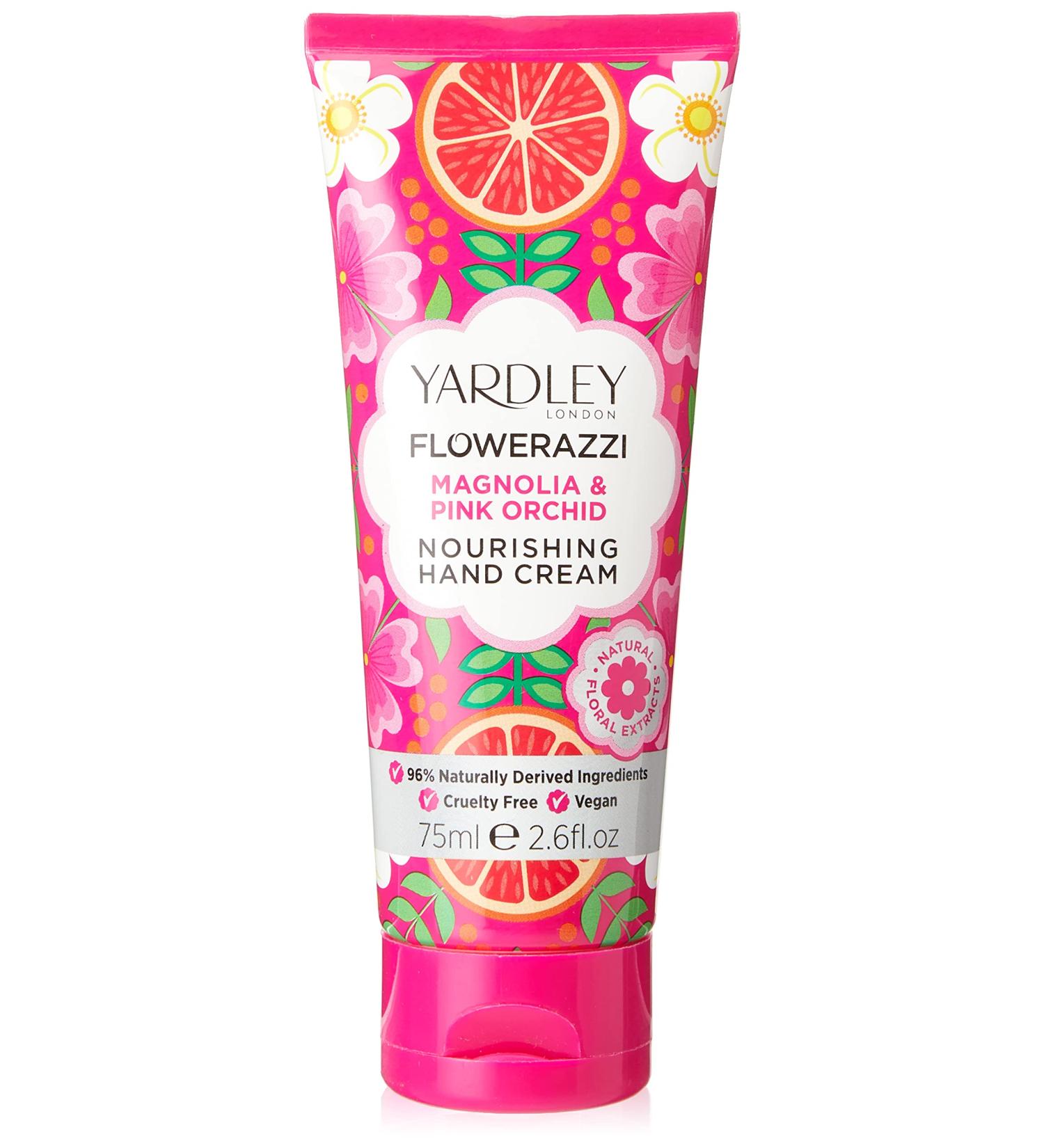 Flowerazzi Hand Cream with Magnolia & Pink Orchid Nourishing Moisturizer for Silky Smooth Hands - Worldwide Shipping - Buy Online on SooperMarket.com