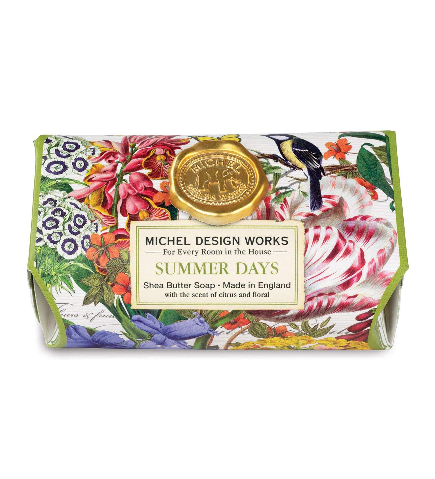 Michel Design Works Large Bath Soap Bar, Summer Days