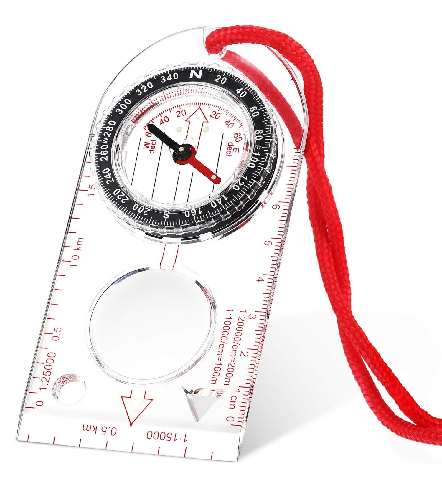 Skylety Navigation Compass - Perfect for Boy Scouts & Hiking | Adjustable Inclination & Compact Size (12.5 x 6.0 cm) - Buy Online on SooperMarket.com