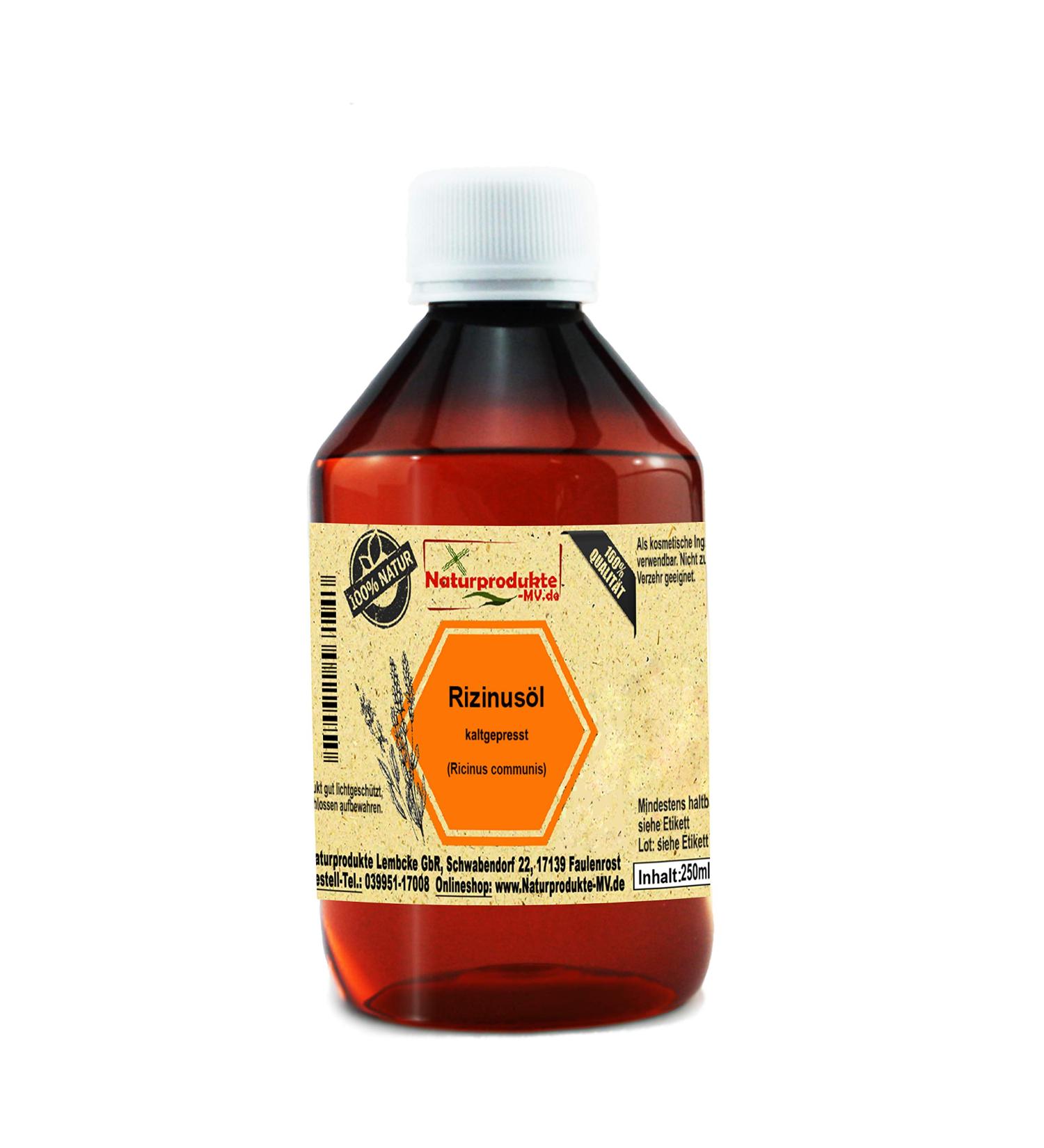 Castor oil cold pressed (250 ml) Castor oil cosmetic INCI