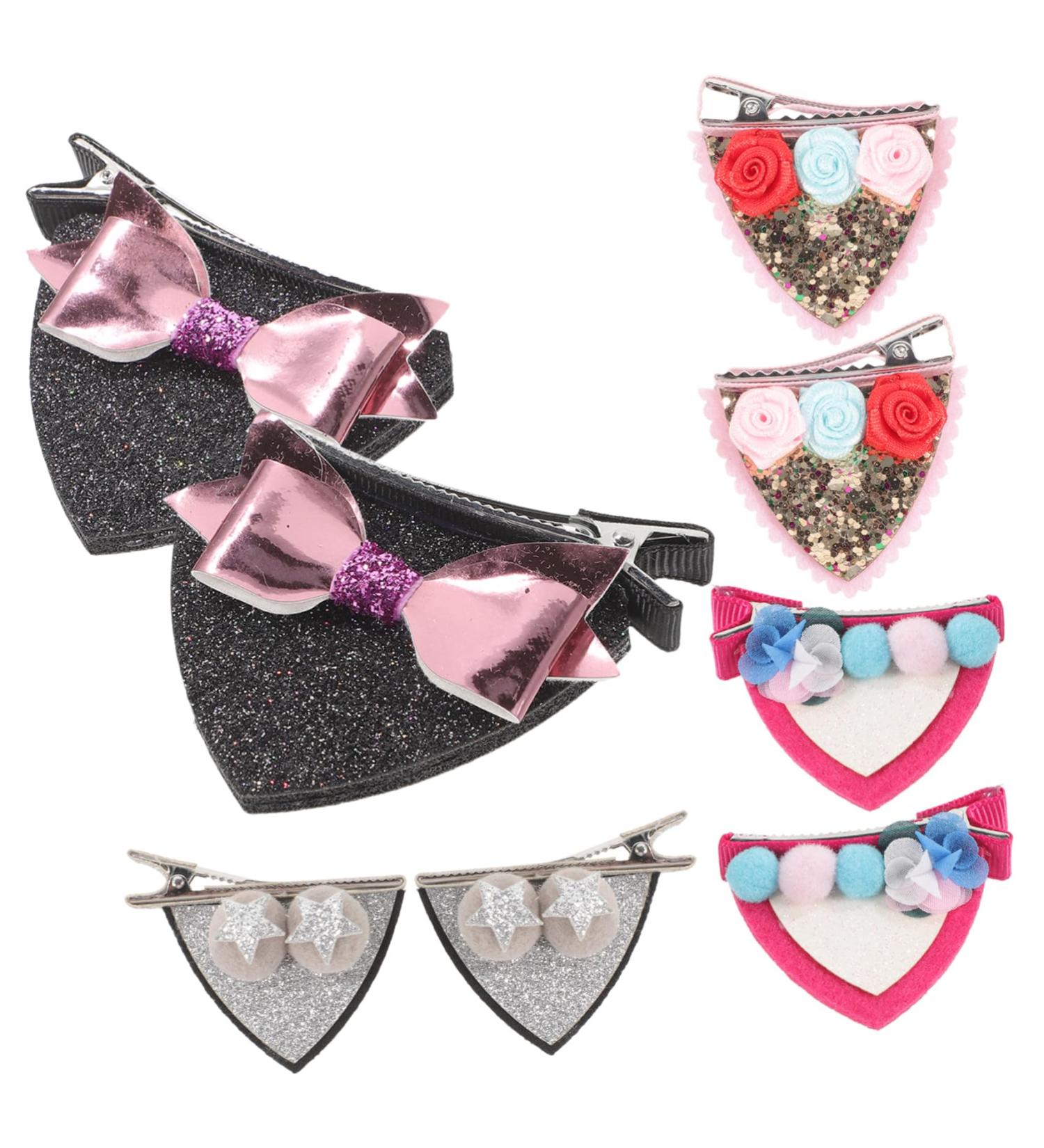 Vaguelly 4 Pairs Cat Ears Hair Barrette Hair Clips Animals Ears Hair Barrette Hair Accessories Girl Headdress Cat Ears Cat Ears Hairpins Cat Ears Hairpins - Buy Online on SooperMarket.com