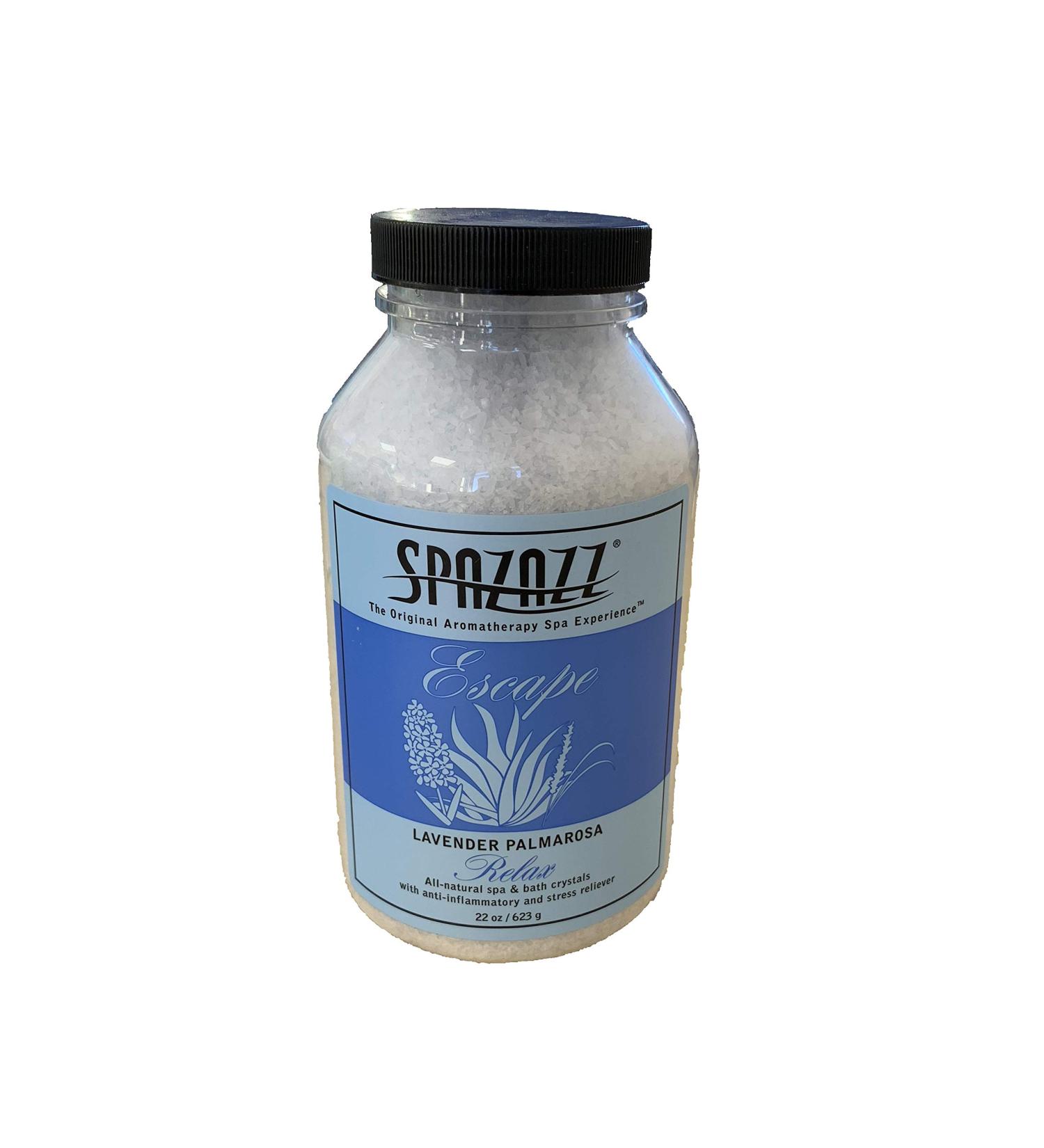 Spazazz Happy Hot Tubs 22oz Lavender Palmarosa Crystals Hot Tub Fragrance Spa Crystal